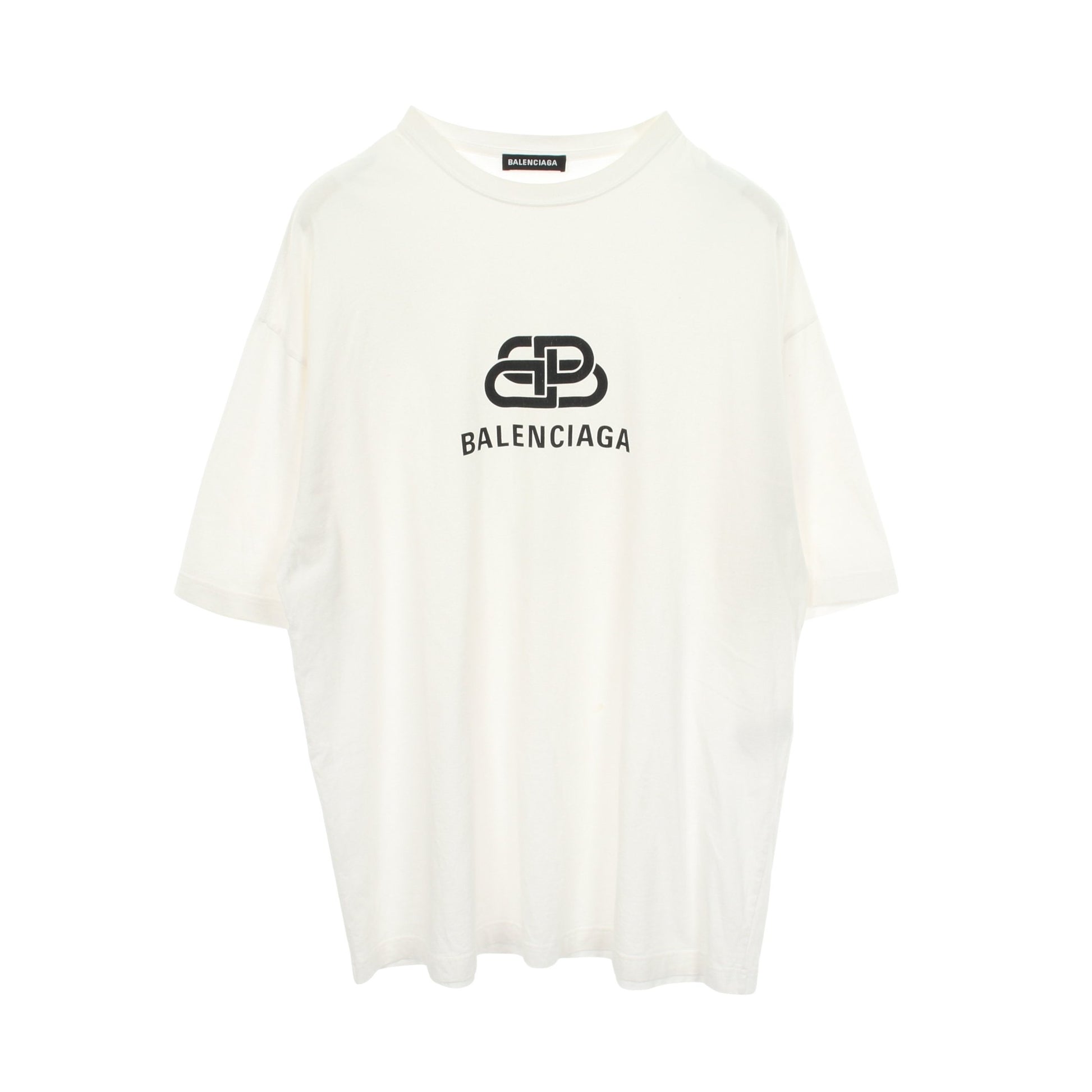 BBロゴ 半袖Tシャツ コットン ホワイト バレンシアガ トップス BALENCIAGA