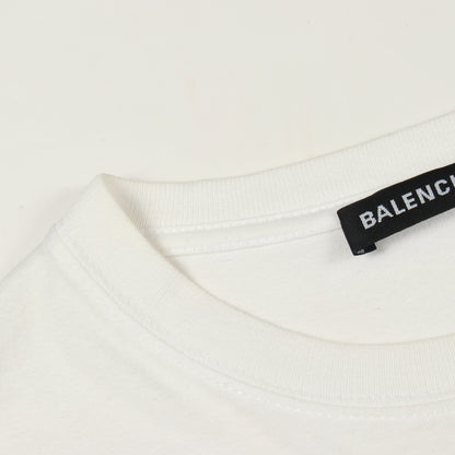 BBロゴ 半袖Tシャツ コットン ホワイト バレンシアガ トップス BALENCIAGA