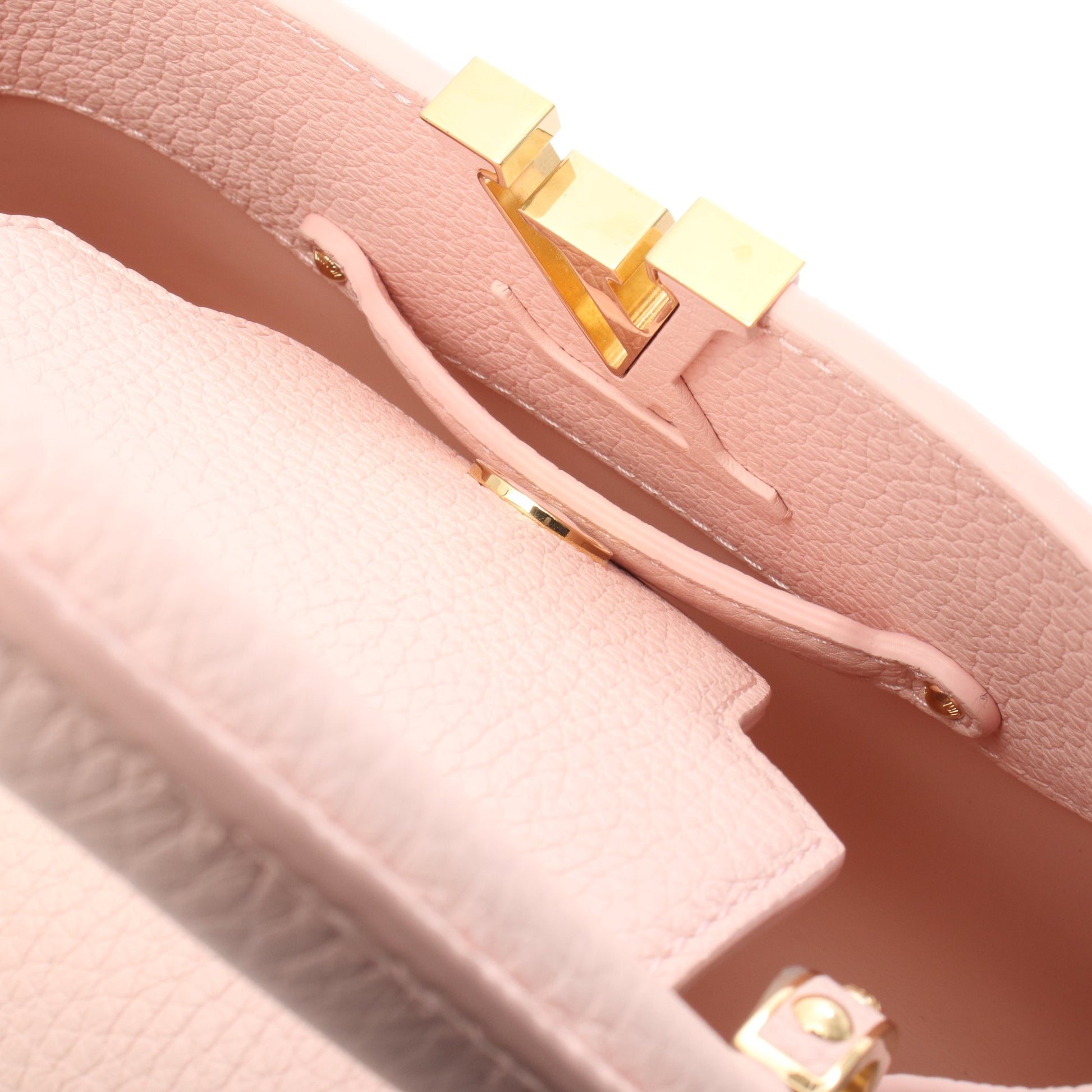 カプシーヌ BB オードローズ 2WAY ハンドバッグ トリヨンレザー ピンク ルイヴィトン バッグ LOUIS VUITTON
