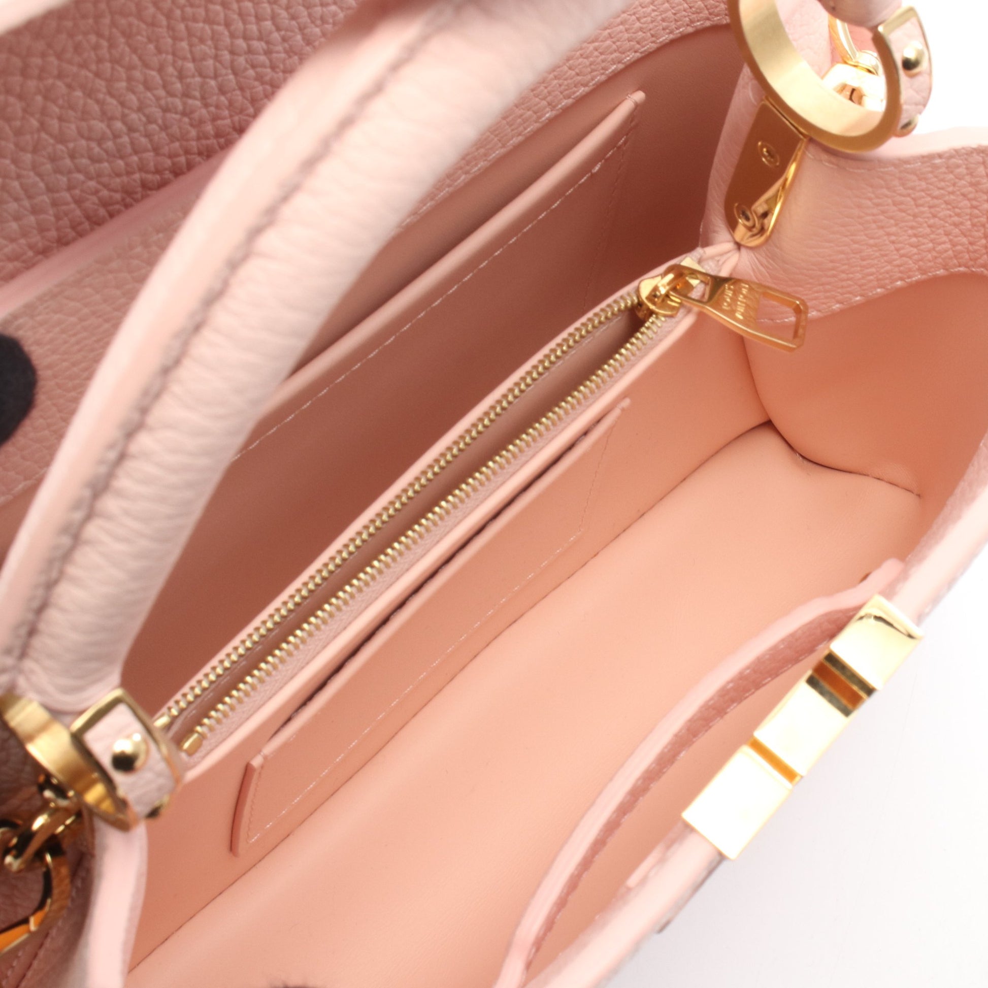 カプシーヌ BB オードローズ 2WAY ハンドバッグ トリヨンレザー ピンク ルイヴィトン バッグ LOUIS VUITTON