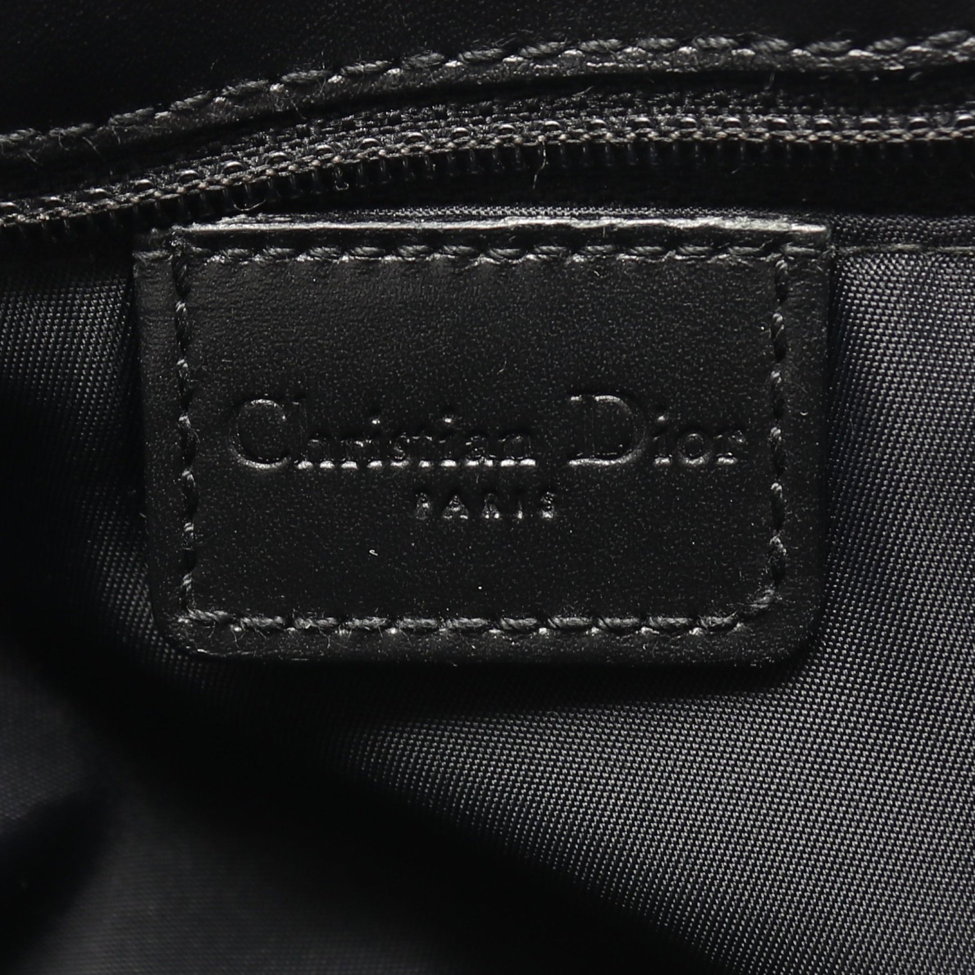 ストリートシック トロッター ショルダーバッグ キャンバス レザー ブラック クリスチャンディオール バッグ Christian Dior