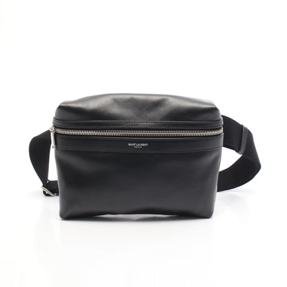 SAC CITY ボディバッグ ウエストバッグ レザー ブラック サンローランパリ バッグ SAINT LAURENT PARIS
