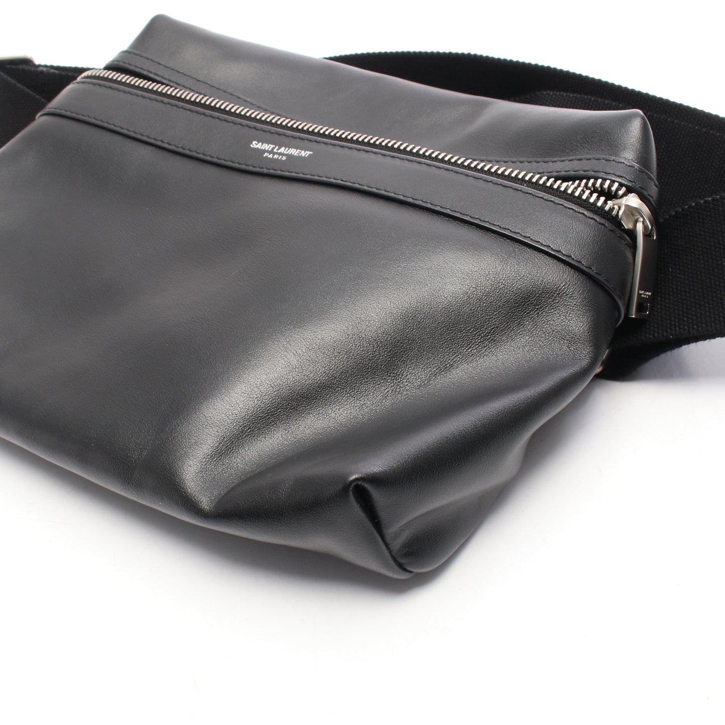 SAC CITY ボディバッグ ウエストバッグ レザー ブラック サンローランパリ バッグ SAINT LAURENT PARIS