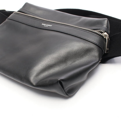 SAC CITY ボディバッグ ウエストバッグ レザー ブラック サンローランパリ バッグ SAINT LAURENT PARIS