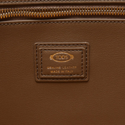 ショッピング ショルダーバッグ トートバッグ レザー グレーブラウン トッズ バッグ TOD'S