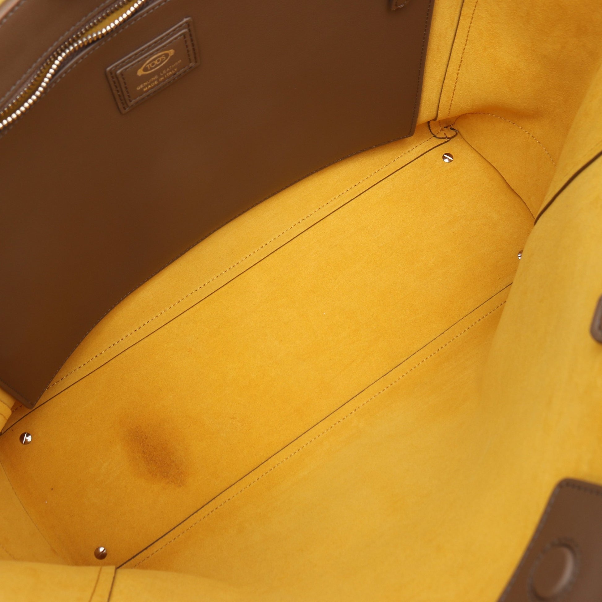 ショッピング ショルダーバッグ トートバッグ レザー グレーブラウン トッズ バッグ TOD'S