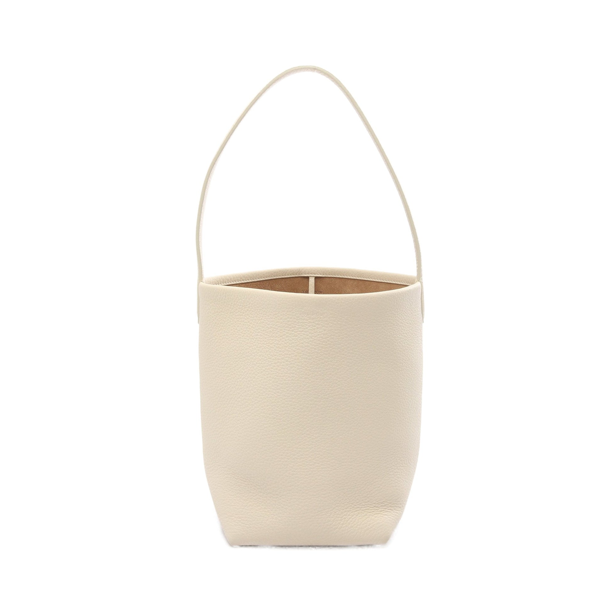 Small N/S Park Tote ハンドバッグ レザー オフホワイト ザロウ バッグ THE ROW