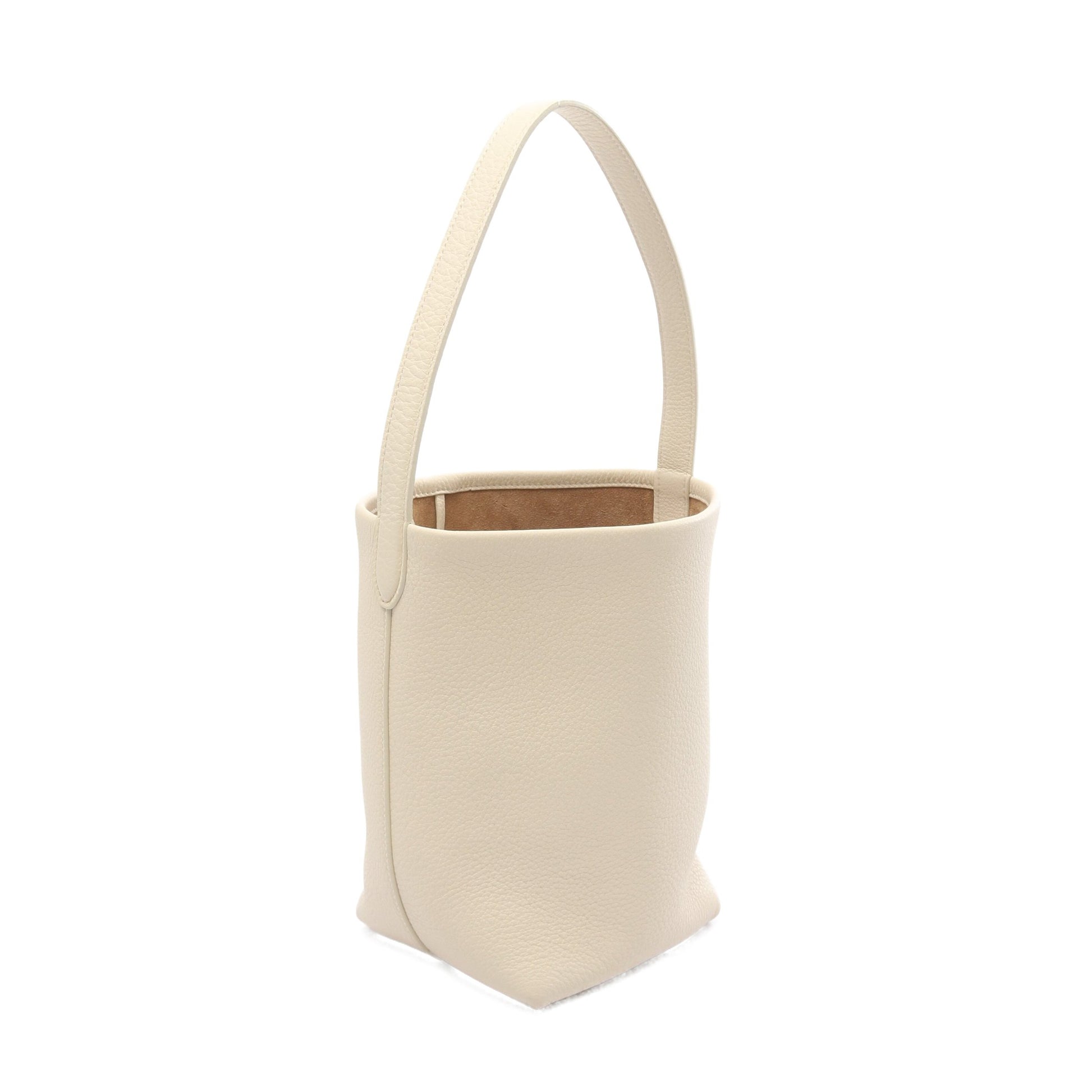 Small N/S Park Tote ハンドバッグ レザー オフホワイト ザロウ バッグ THE ROW