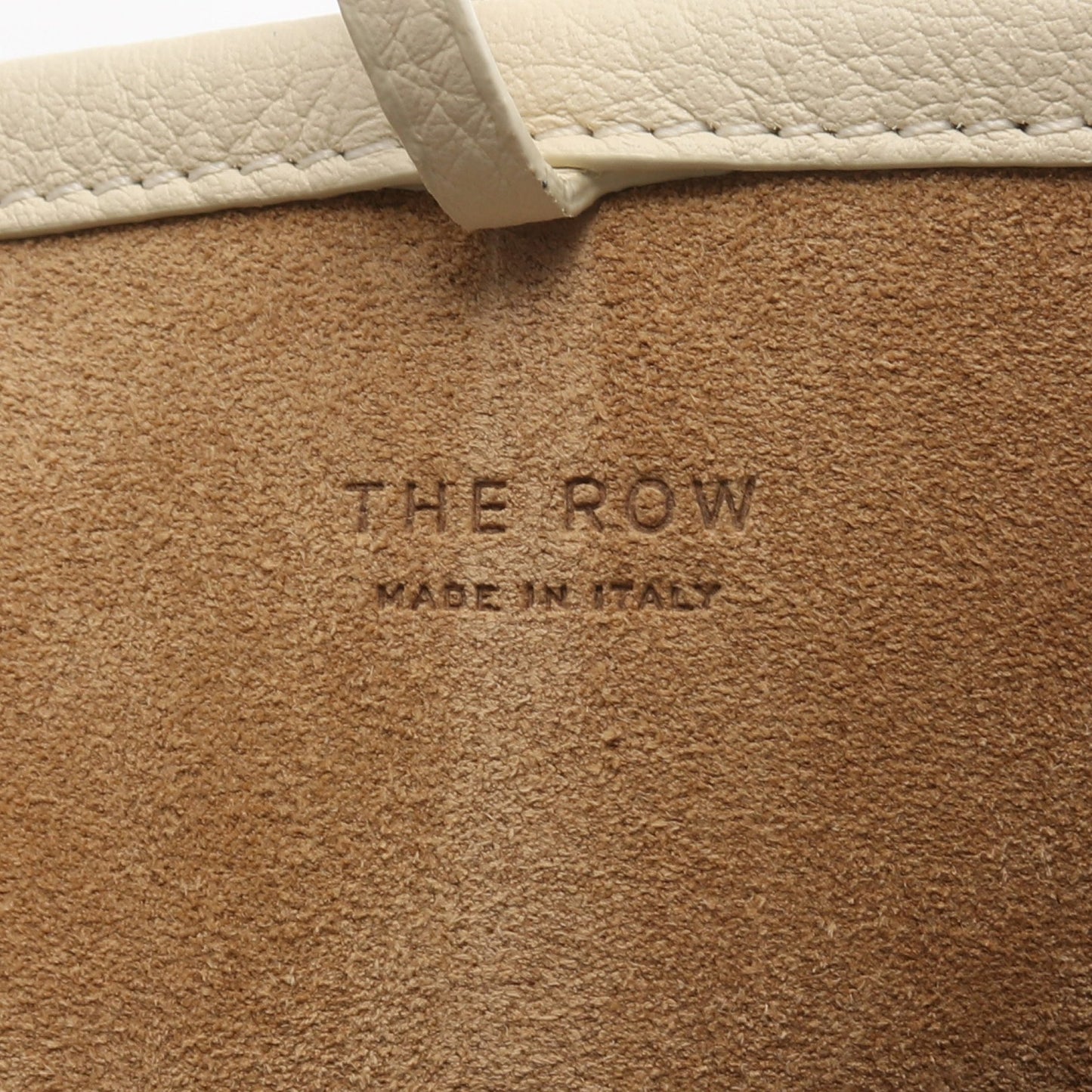 Small N/S Park Tote ハンドバッグ レザー オフホワイト ザロウ バッグ THE ROW