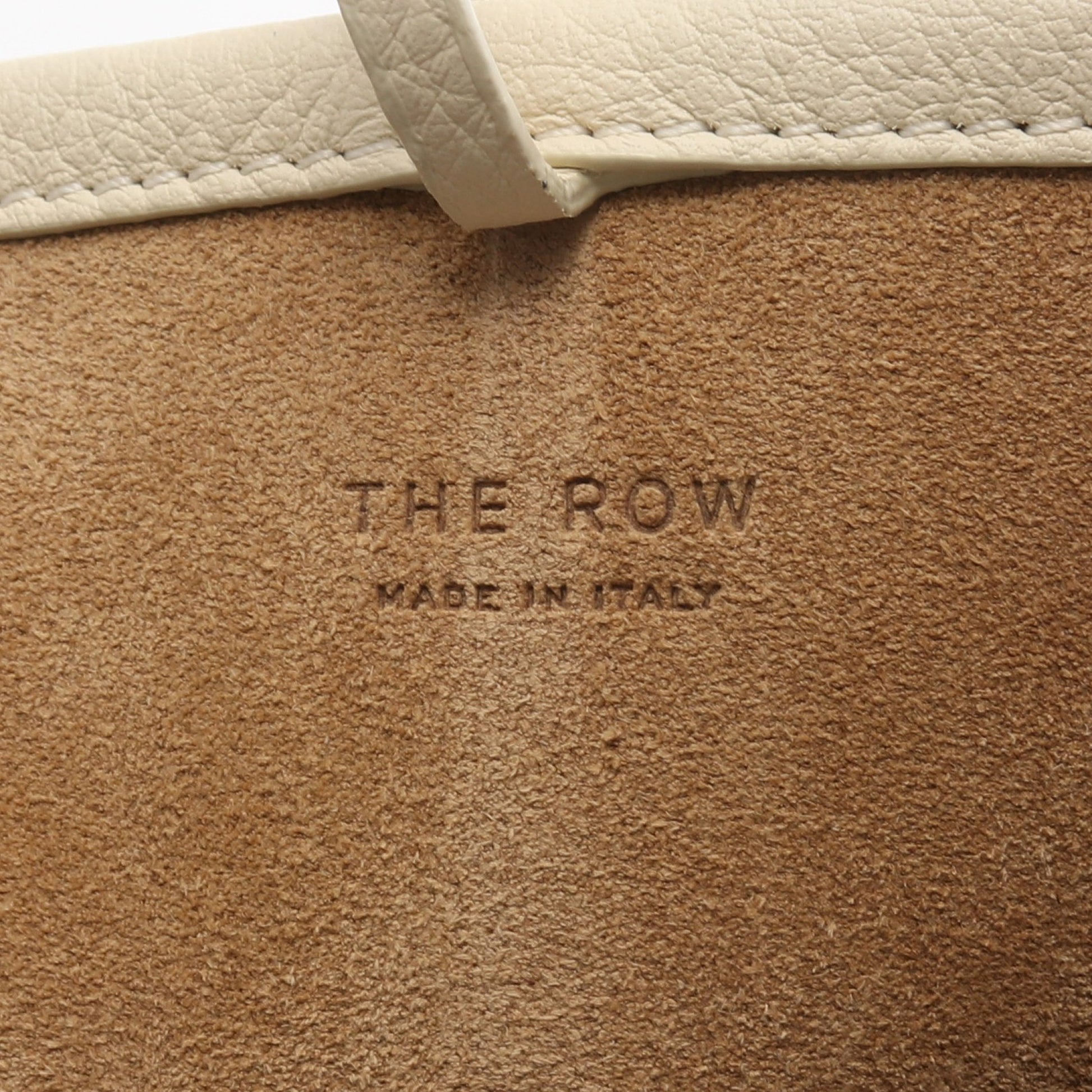 Small N/S Park Tote ハンドバッグ レザー オフホワイト ザロウ バッグ THE ROW