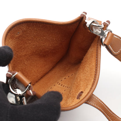 エヴリンTPM アマゾン ゴールド ショルダーバッグ トリヨンクレマンス ブラウン シルバー金具 G刻印 エルメス バッグ HERMES