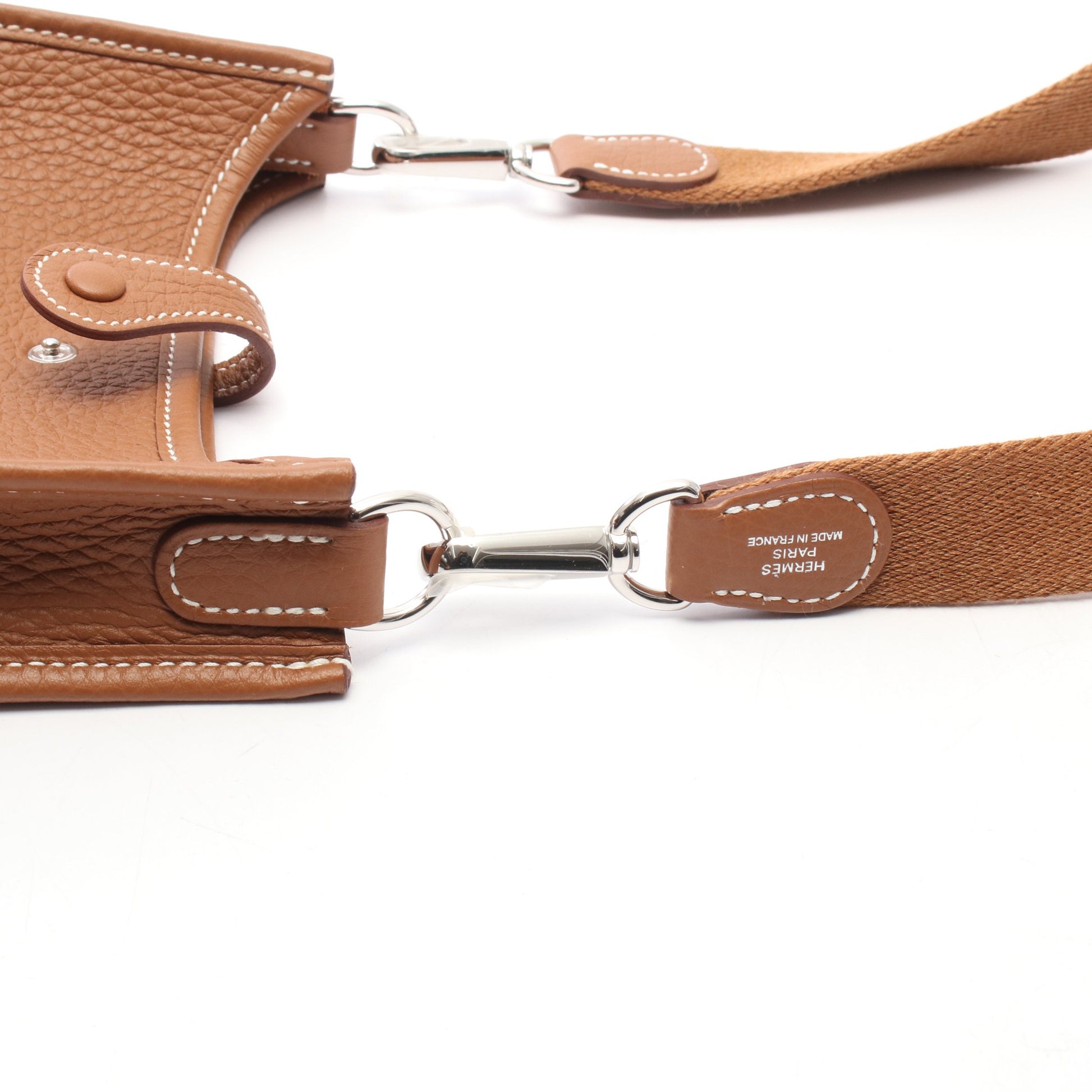 エヴリンTPM アマゾン ゴールド ショルダーバッグ トリヨンクレマンス ブラウン シルバー金具 G刻印 エルメス バッグ HERMES