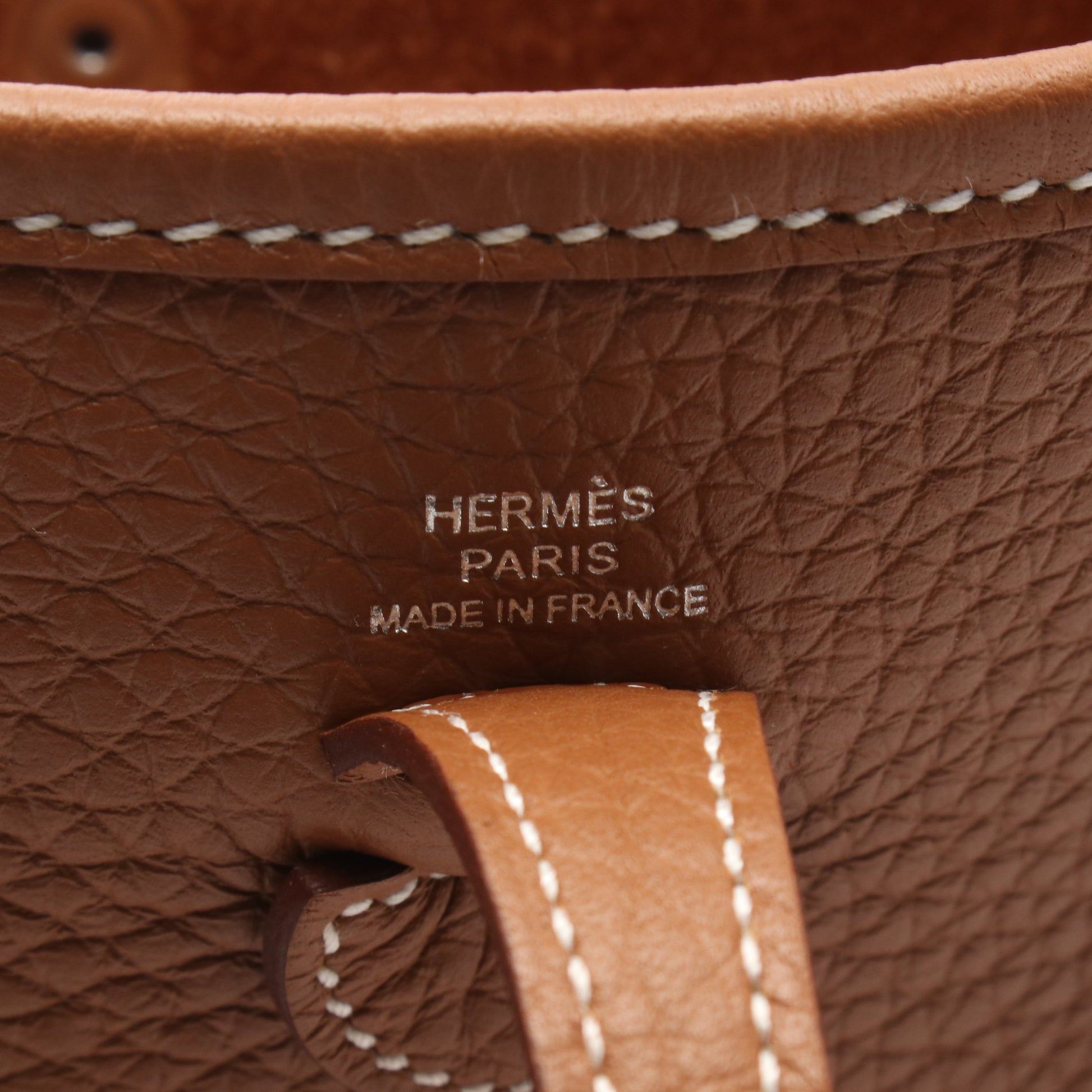 エヴリンTPM アマゾン ゴールド ショルダーバッグ トリヨンクレマンス ブラウン シルバー金具 G刻印 エルメス バッグ HERMES