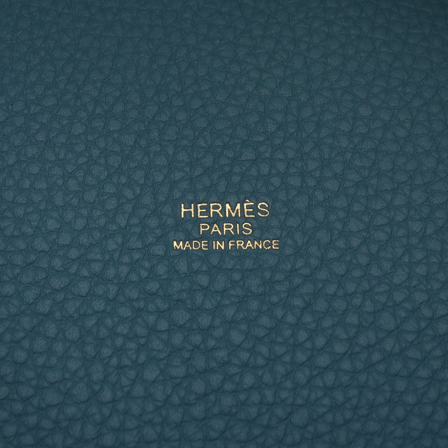 ピコタンロックPM ニューブルージーン ハンドバッグ トリヨンクレマンス ライトブルー ゴールド金具 K刻印 エルメス バッグ HERMES