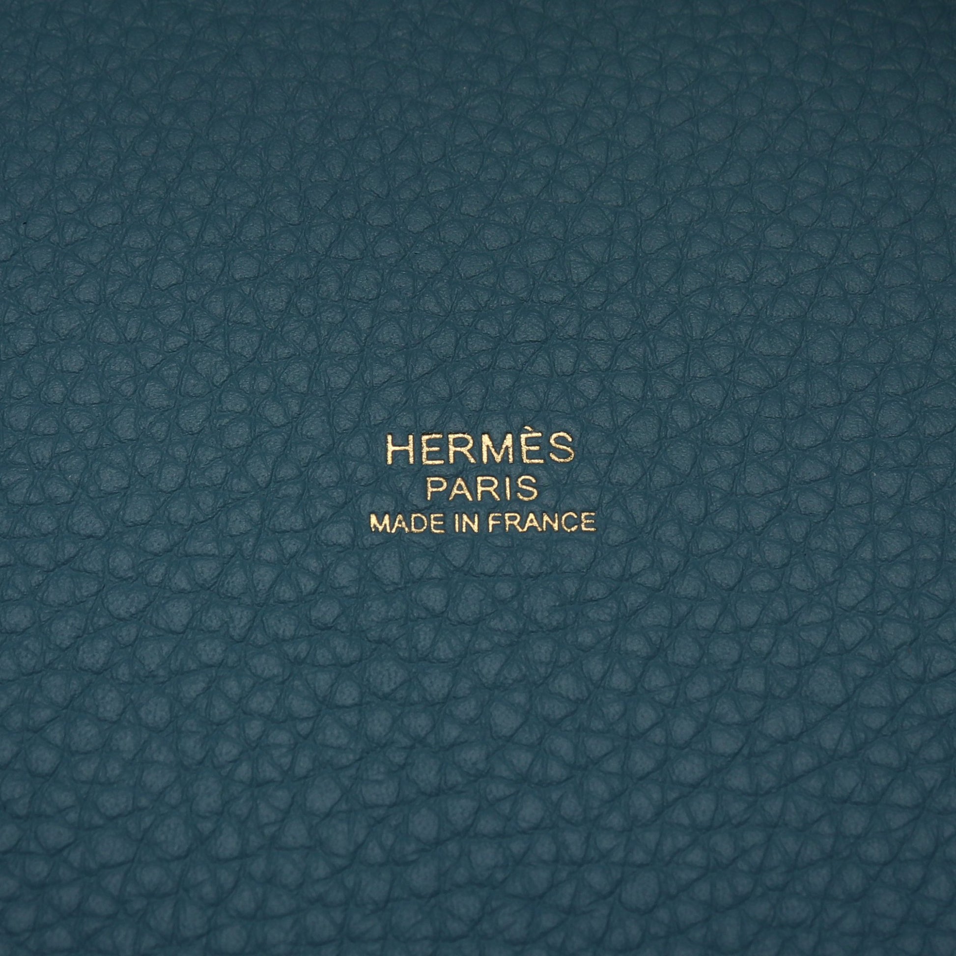 ピコタンロックPM ニューブルージーン ハンドバッグ トリヨンクレマンス ライトブルー ゴールド金具 K刻印 エルメス バッグ HERMES