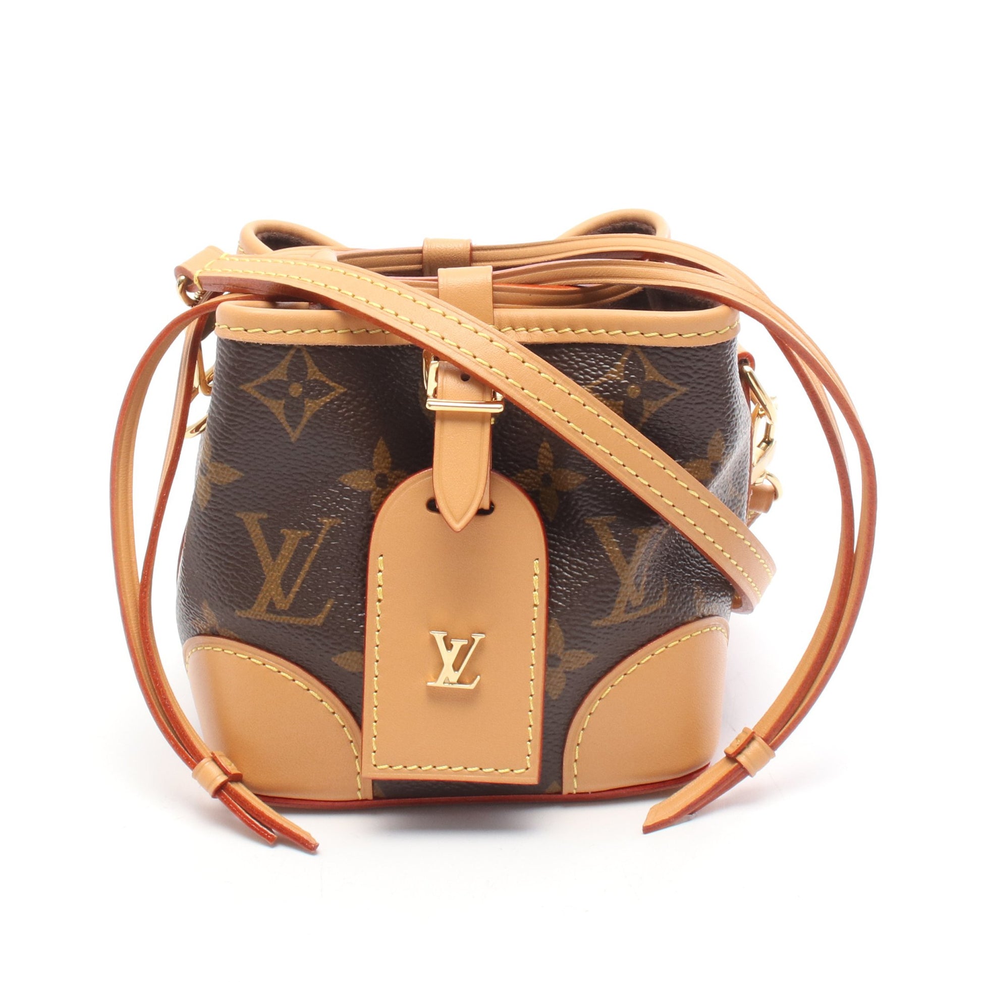 ノエ パース モノグラム ショルダーバッグ PVC レザー ブラウン ルイヴィトン バッグ LOUIS VUITTON