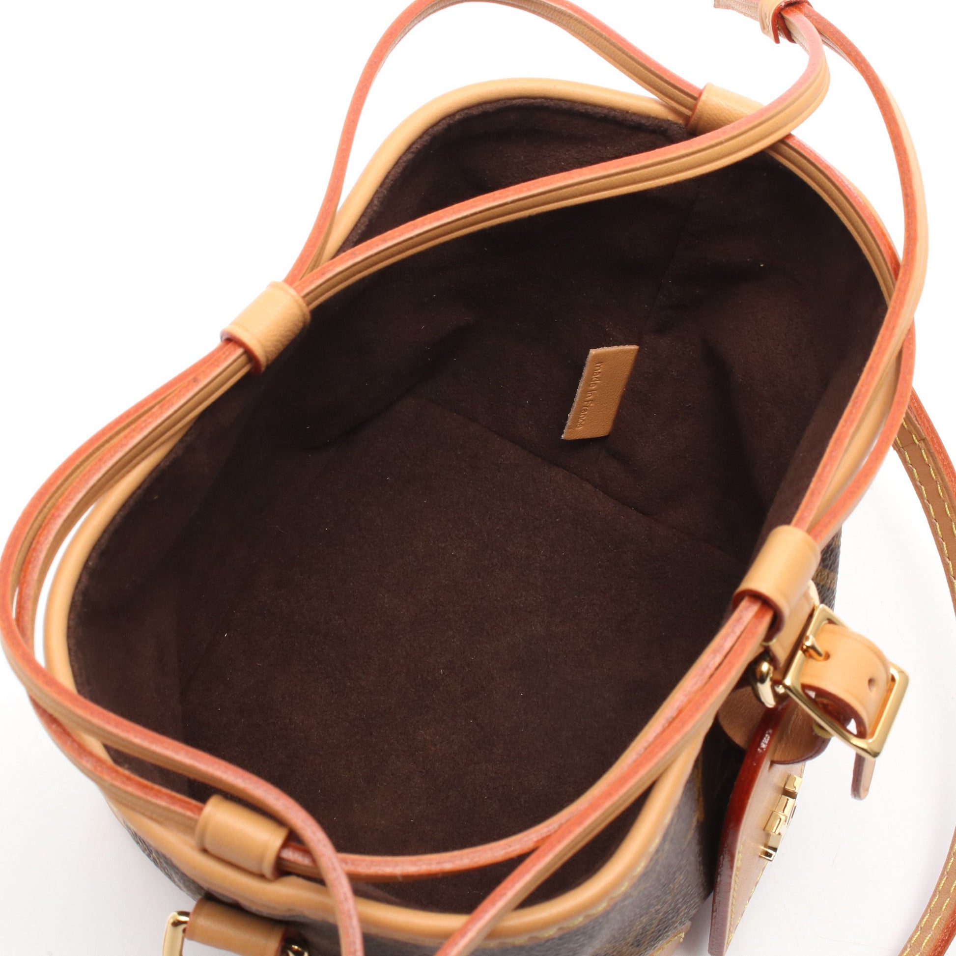 ノエ パース モノグラム ショルダーバッグ PVC レザー ブラウン ルイヴィトン バッグ LOUIS VUITTON