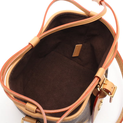 ノエ パース モノグラム ショルダーバッグ PVC レザー ブラウン ルイヴィトン バッグ LOUIS VUITTON