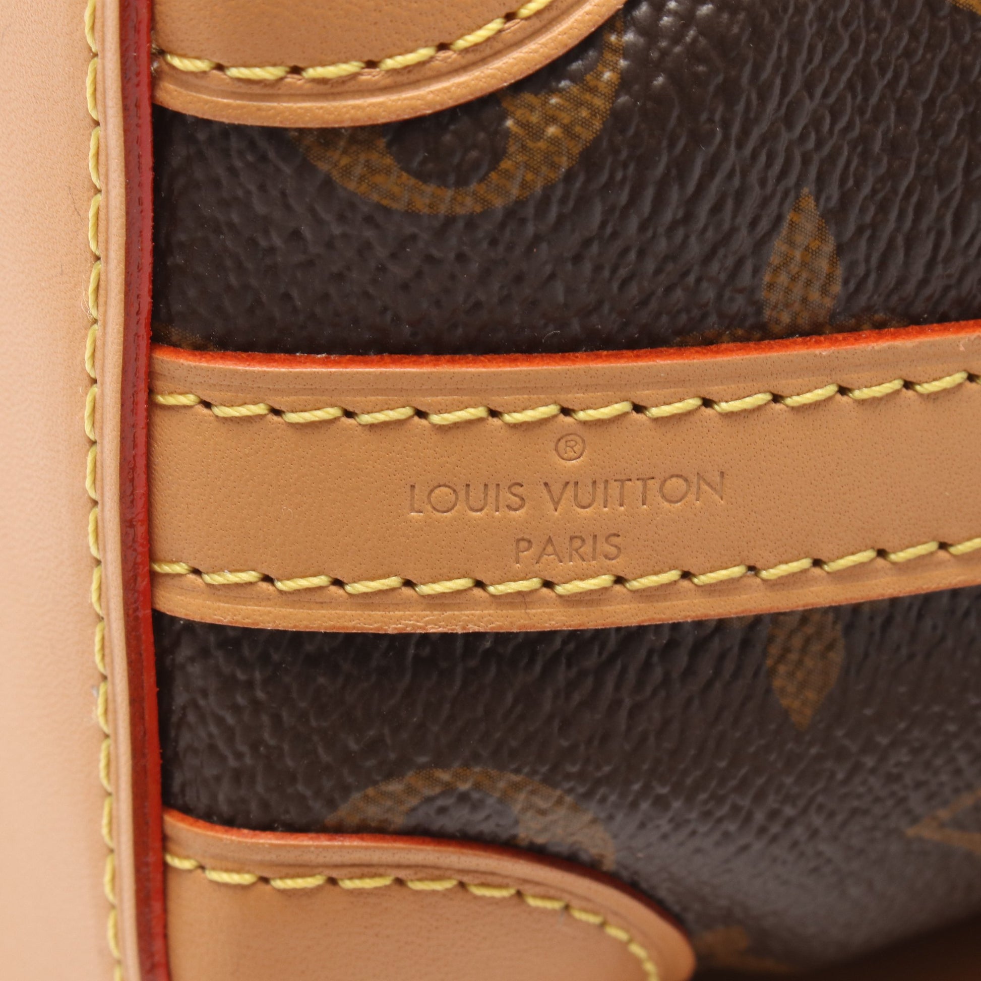 ノエ パース モノグラム ショルダーバッグ PVC レザー ブラウン ルイヴィトン バッグ LOUIS VUITTON