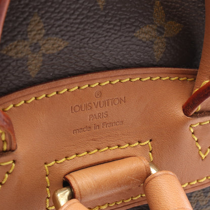 ミニモンスリ モノグラム バックパック リュックサック PVC レザー ブラウン ルイヴィトン バッグ LOUIS VUITTON