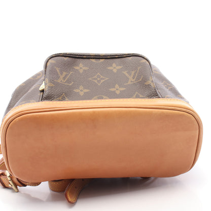 ミニモンスリ モノグラム バックパック リュックサック PVC レザー ブラウン ルイヴィトン バッグ LOUIS VUITTON