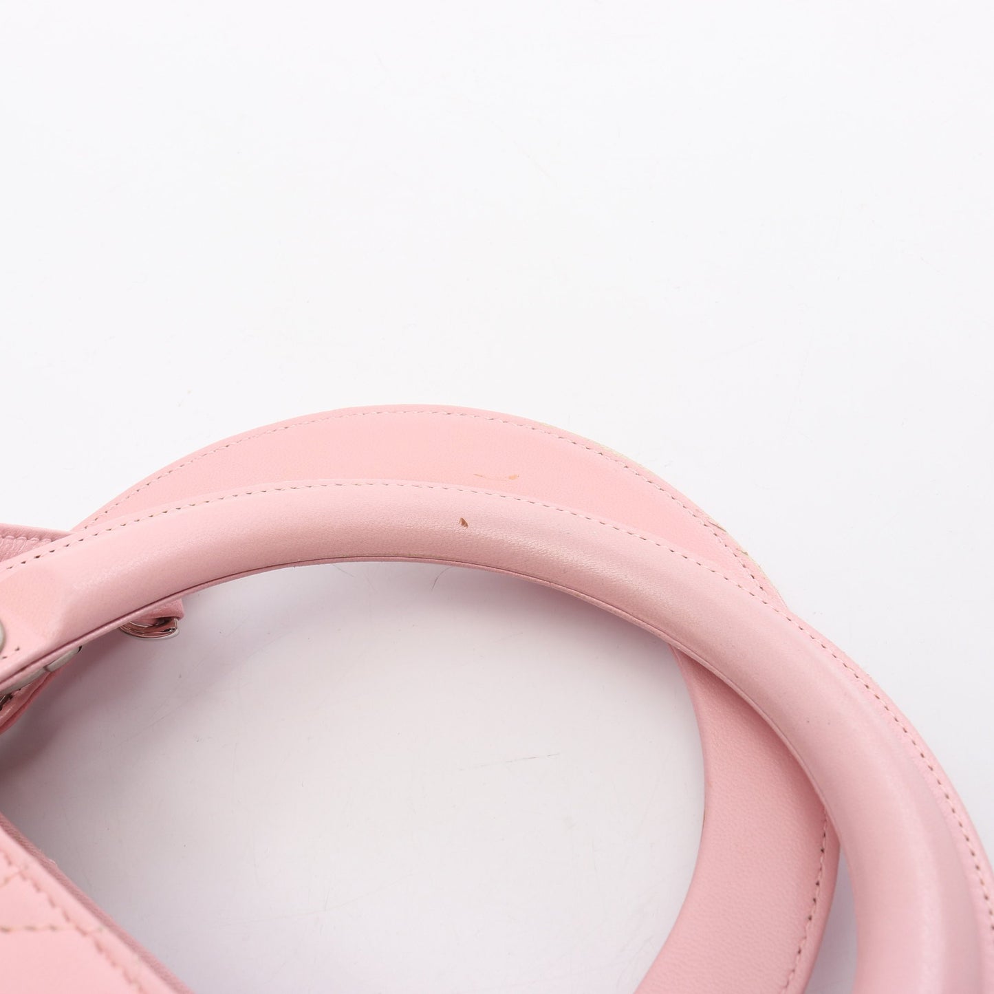 LADY DIOR レディディオール ミディアム 2WAY ハンドバッグ レザー ピンク クリスチャンディオール バッグ Christian Dior
