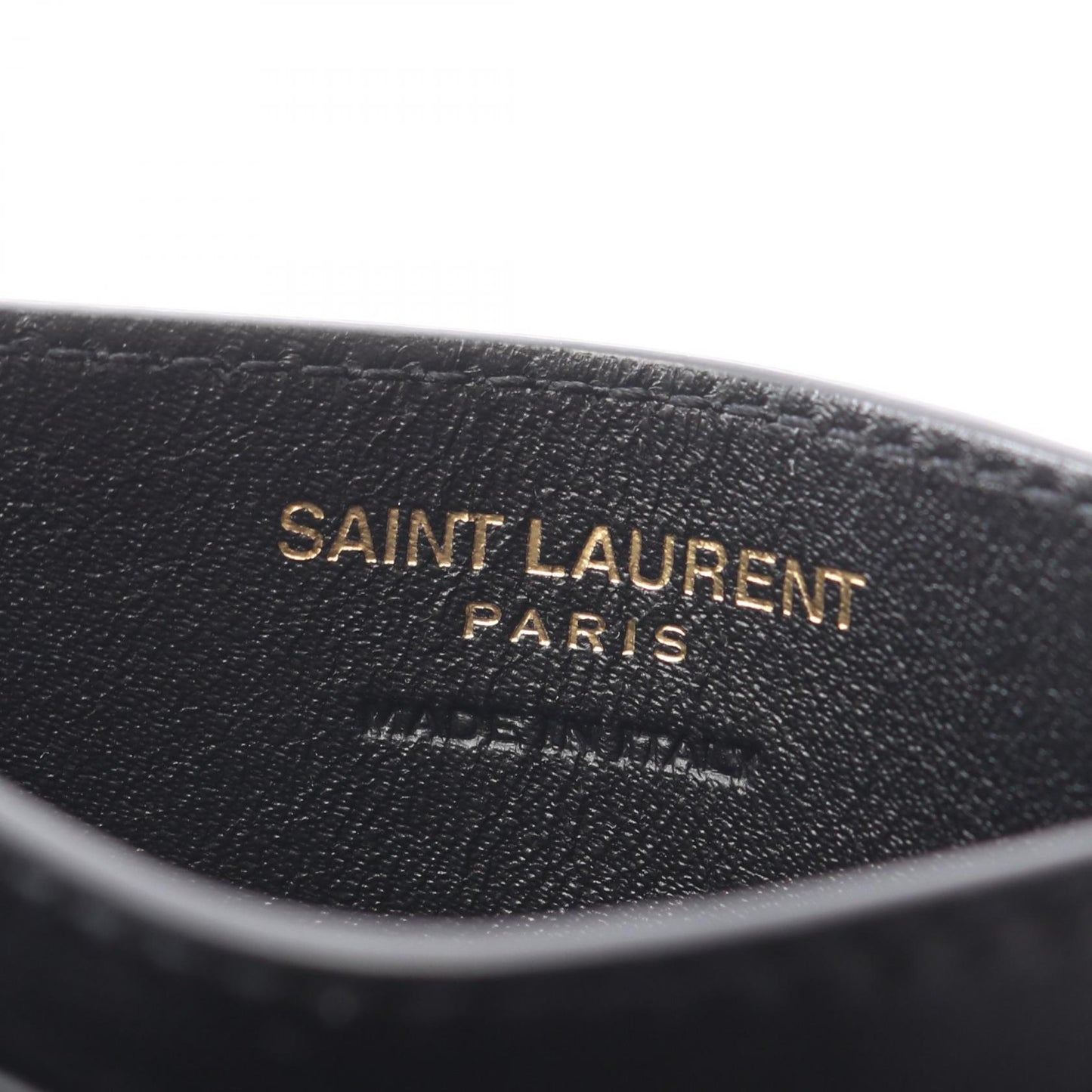 YSL モノグラム カードケース レザー ブラック サンローランパリ