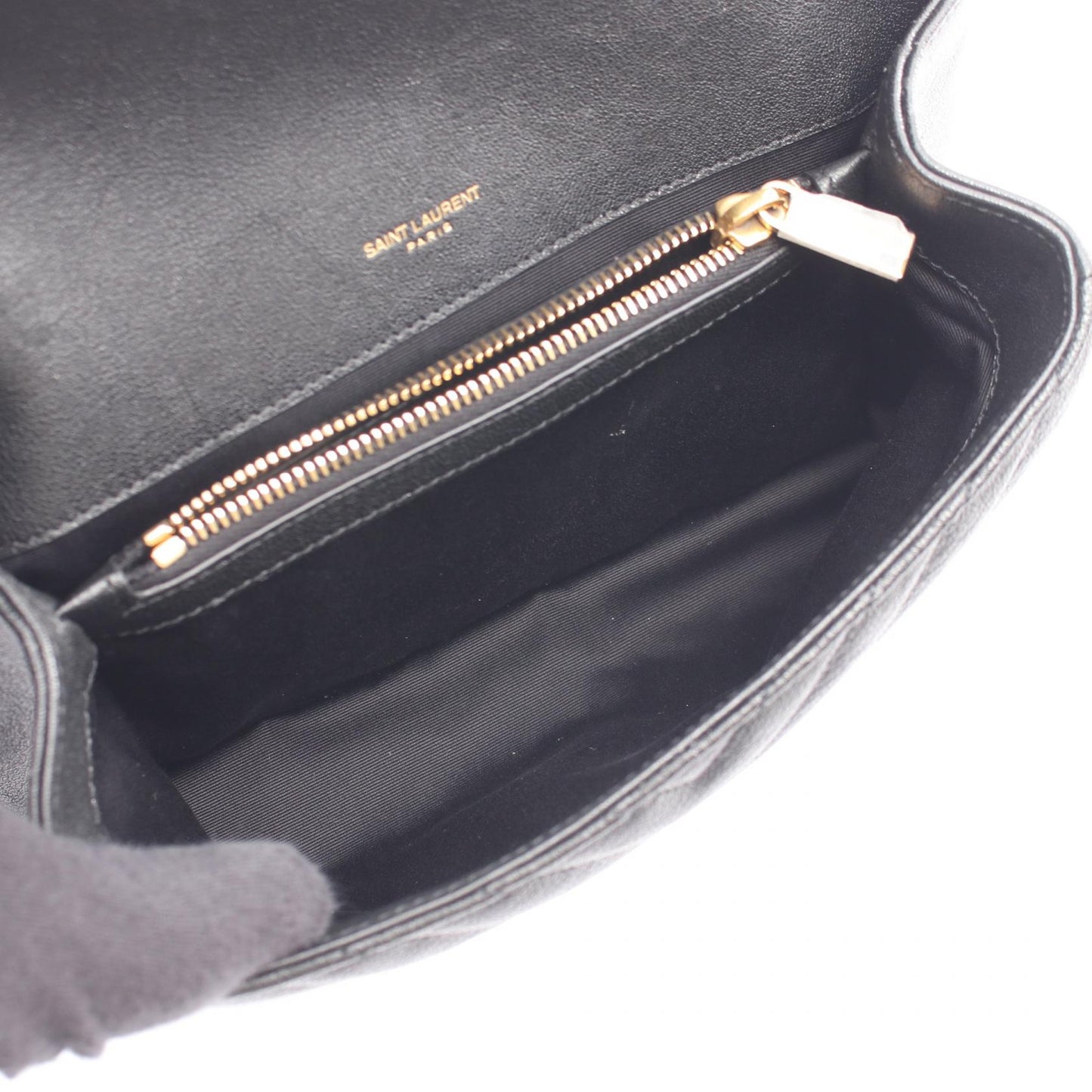 カレッジ ミディアム 2WAY ハンドバッグ レザー ブラック サンローランパリ