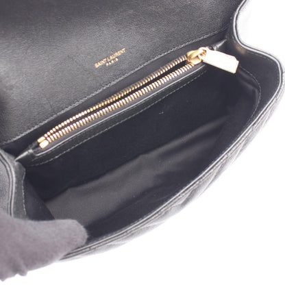 カレッジ ミディアム 2WAY ハンドバッグ レザー ブラック サンローランパリ