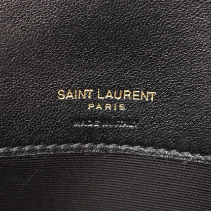 LOULOU スモール ショルダーバッグ レザー ブラック サンローランパリ