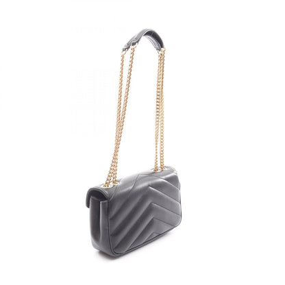 LOULOU スモール ショルダーバッグ レザー ブラック サンローランパリ
