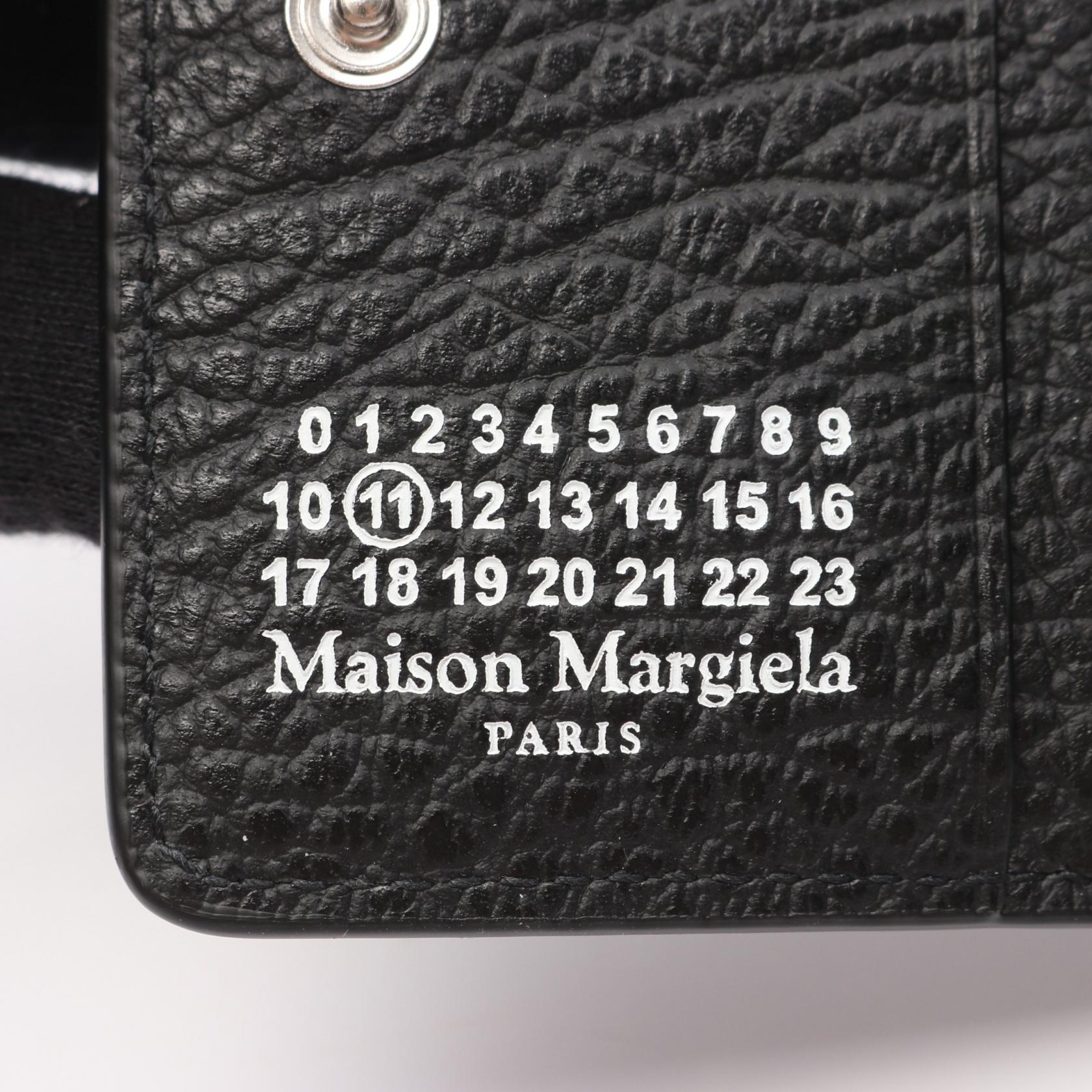 バイフォールド 二つ折り財布 レザー ブラック メゾンマルジェラ 財布・小物 Maison Margiela