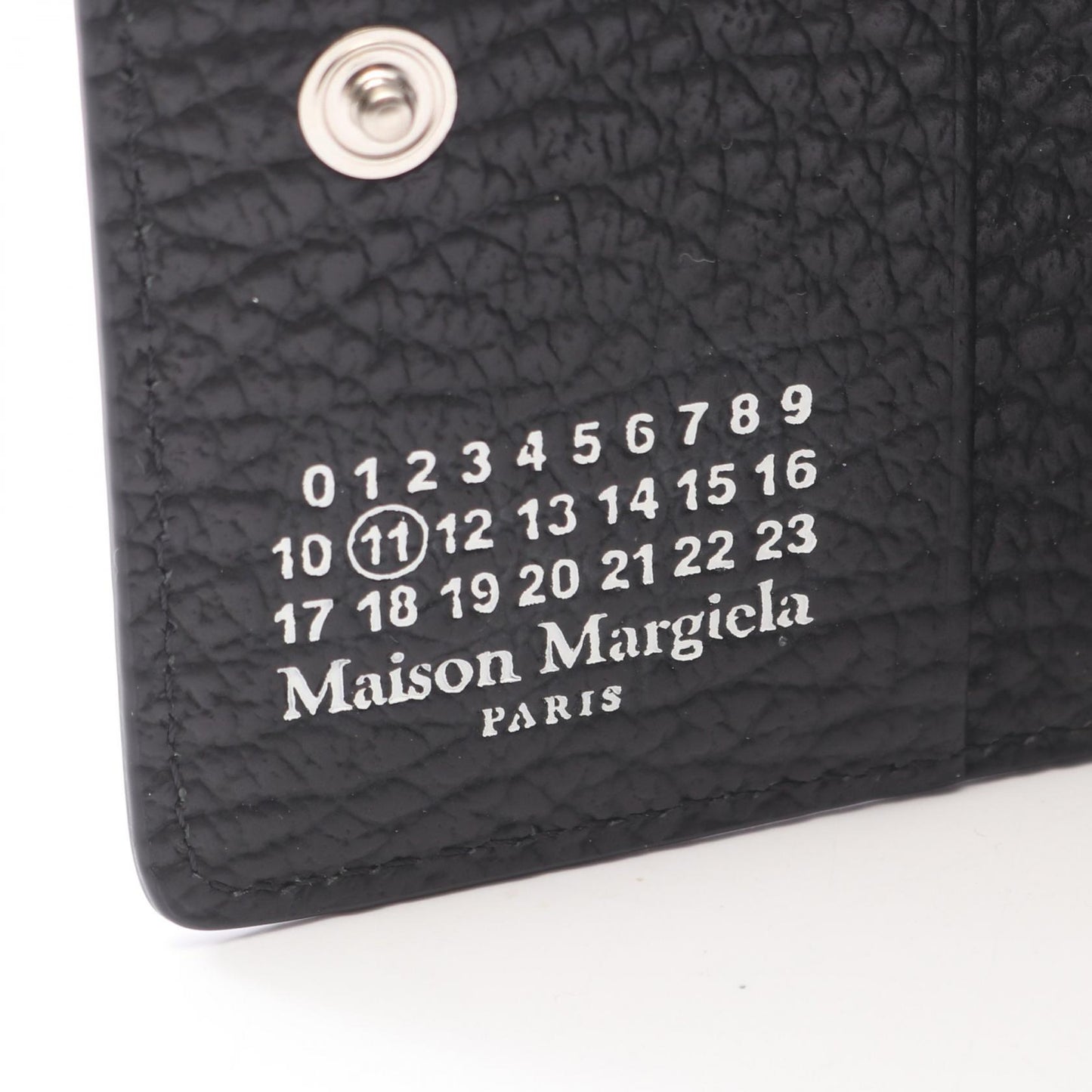 4ステッチ キーリング付き カードケース レザー ブラック メゾンマルジェラ 財布・小物 Maison Margiela