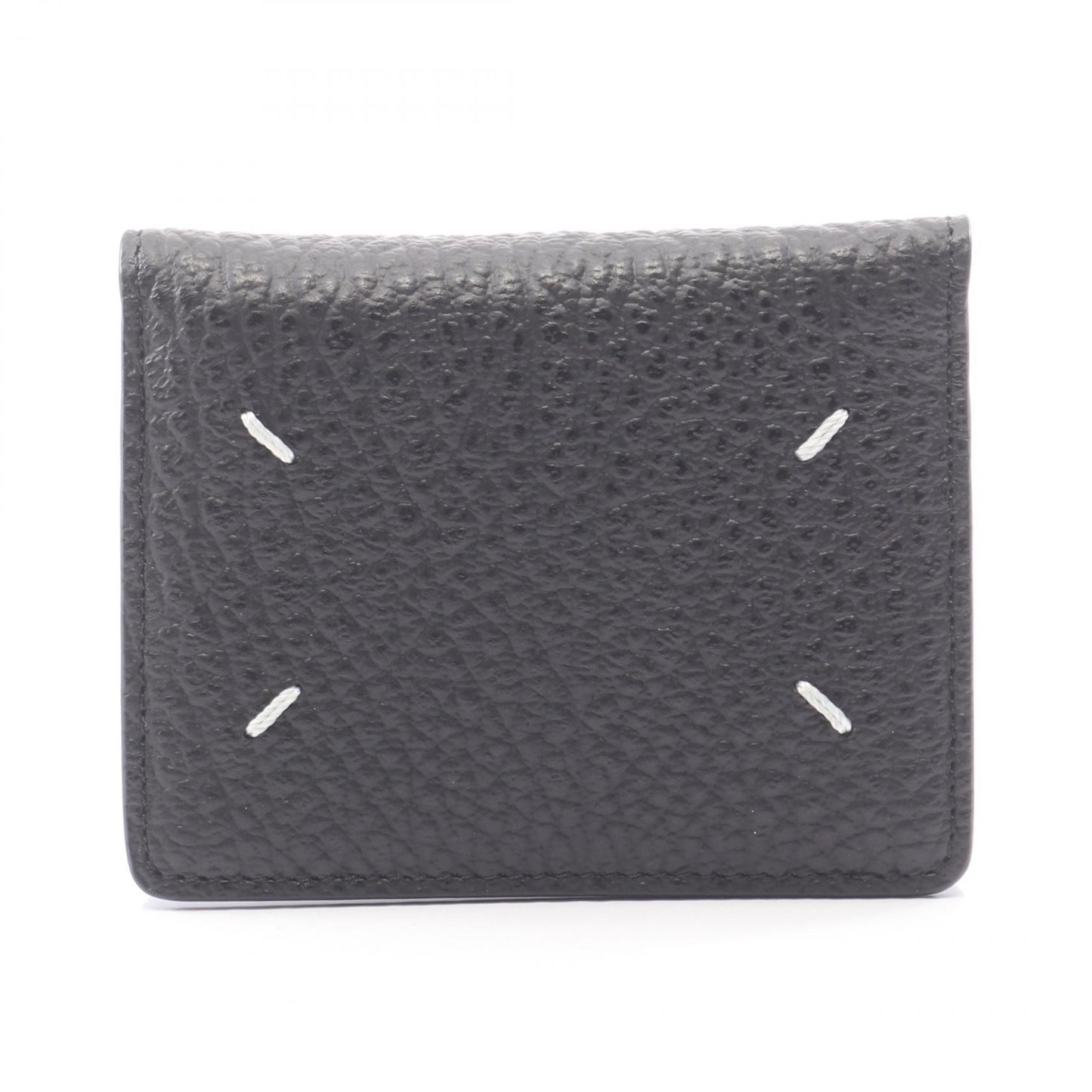 4ステッチ キーリング付き カードケース レザー ブラック メゾンマルジェラ 財布・小物 Maison Margiela