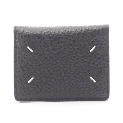 4ステッチ キーリング付き カードケース レザー ブラック メゾンマルジェラ 財布・小物 Maison Margiela