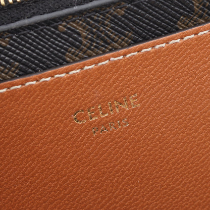 トリオンフ カードケース PVC レザー ライトブラウン ブラック セリーヌ 財布・小物 CELINE
