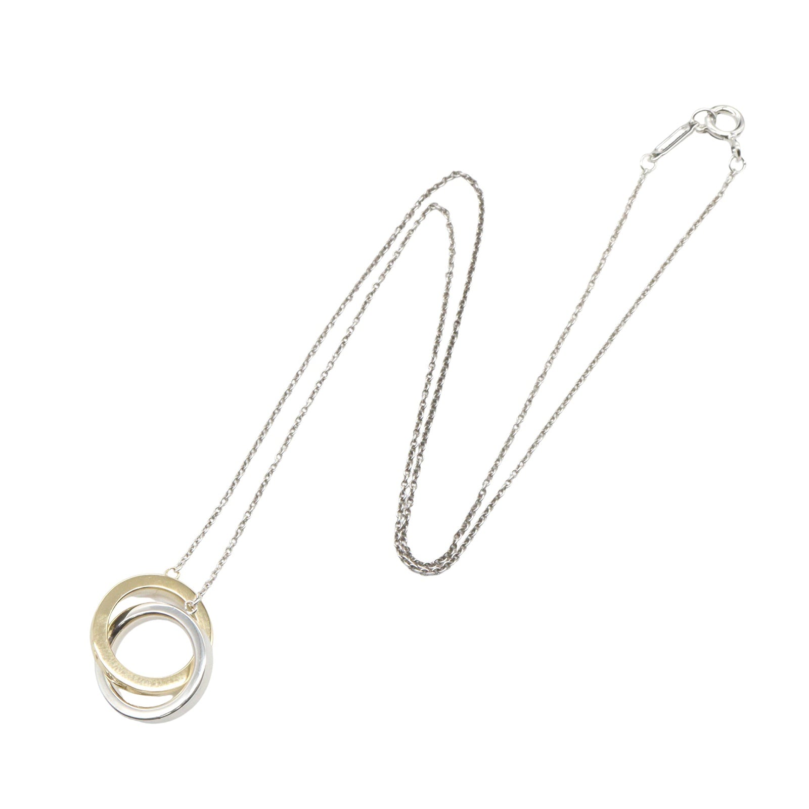 Wリング ネックレス ネックレス K18YG SV925 イエローゴールド シルバー ティファニー アクセサリー TIFFANY & Co.