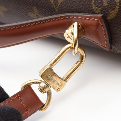 モンソー モノグラム ハンドバッグ PVC レザー ブラウン ルイヴィトン バッグ LOUIS VUITTON