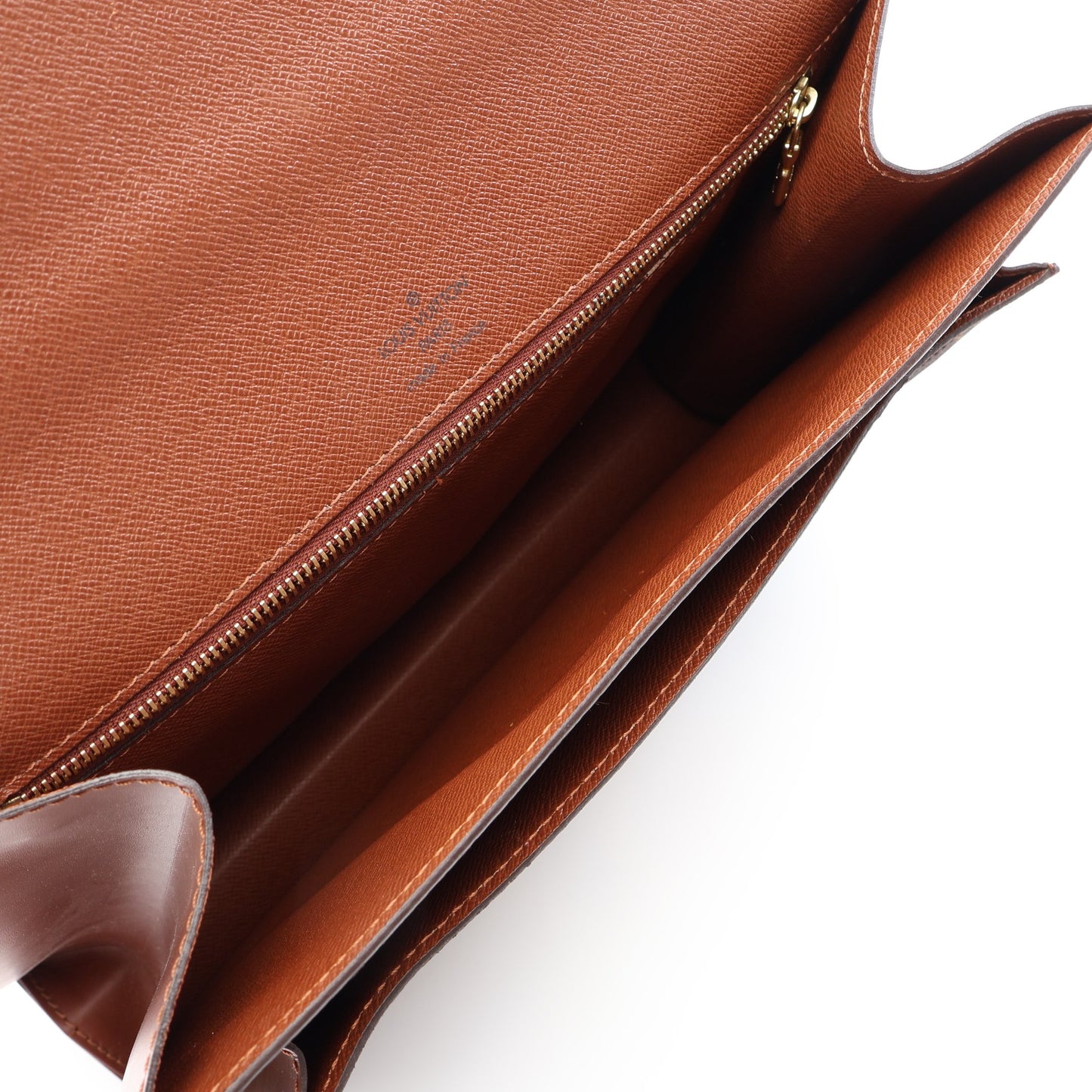 モンソー モノグラム ハンドバッグ PVC レザー ブラウン ルイヴィトン バッグ LOUIS VUITTON