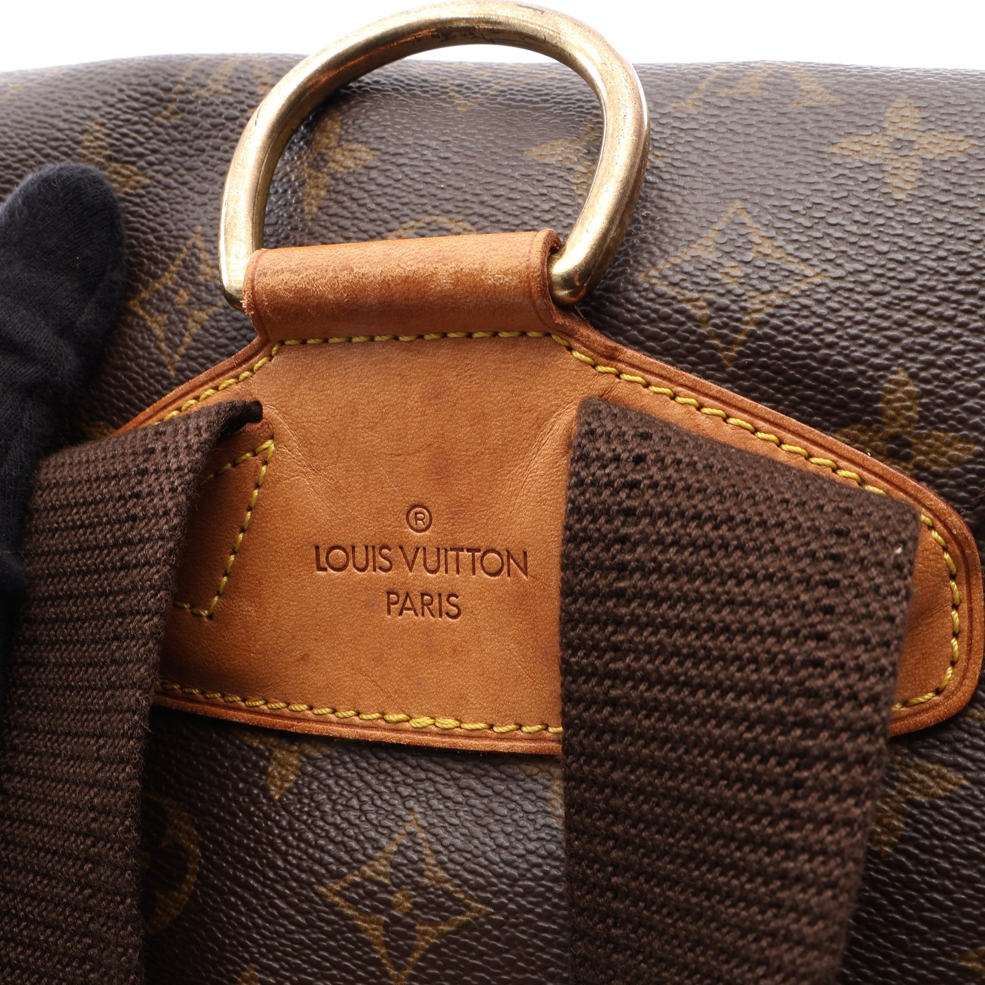 モンスリGM モノグラム バックパック リュックサック PVC レザー ブラウン ルイヴィトン バッグ LOUIS VUITTON