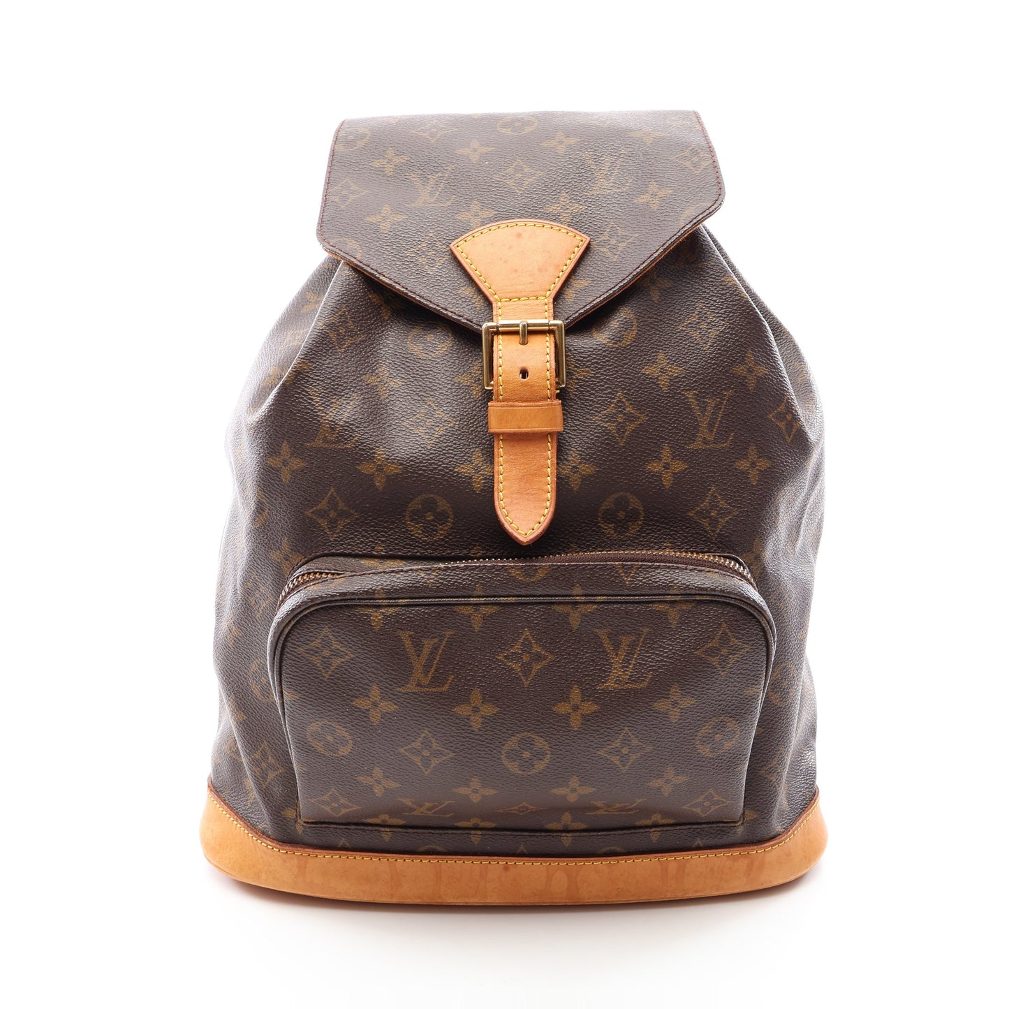 モンスリGM モノグラム バックパック リュックサック PVC レザー ブラウン ルイヴィトン バッグ LOUIS VUITTON