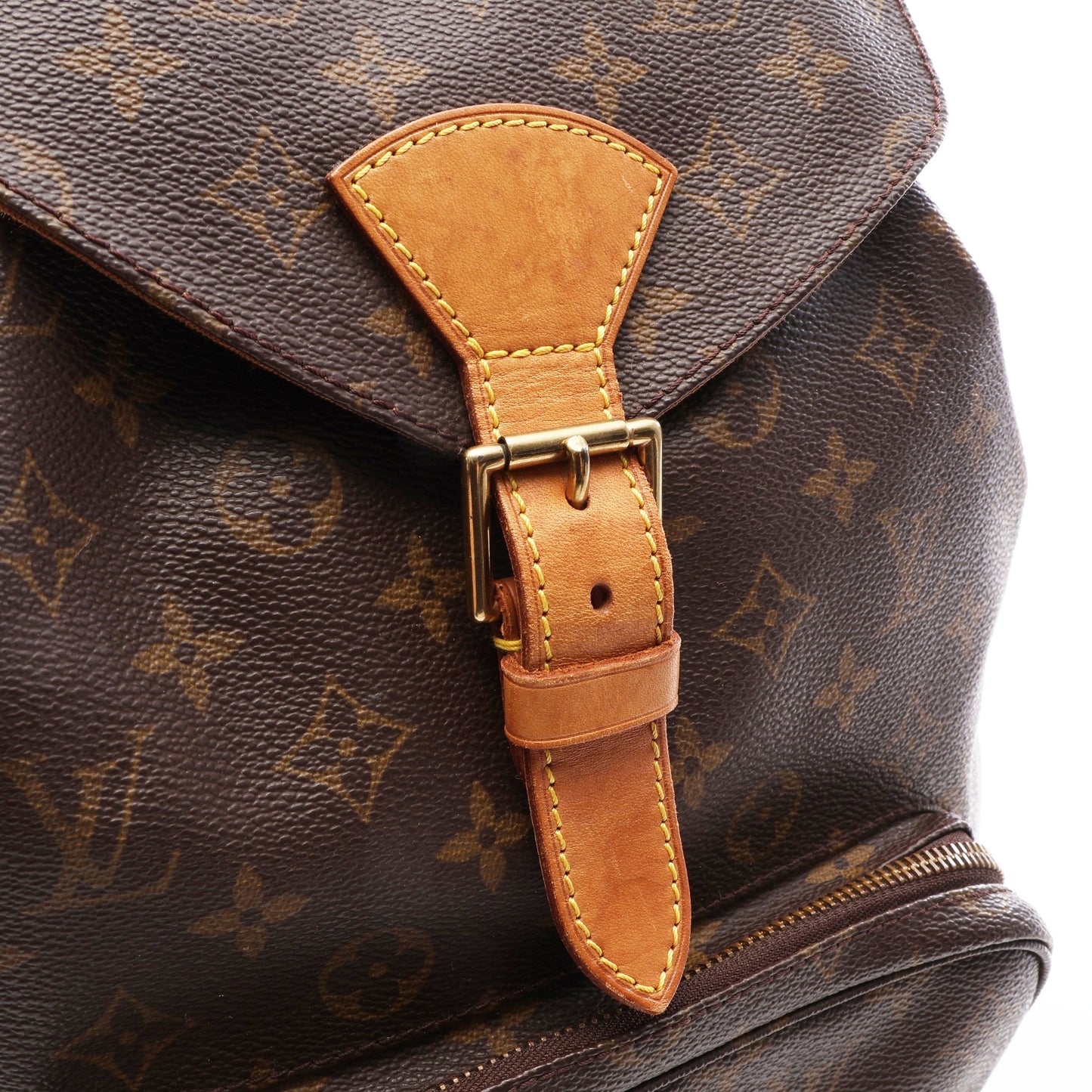 モンスリGM モノグラム バックパック リュックサック PVC レザー ブラウン ルイヴィトン バッグ LOUIS VUITTON