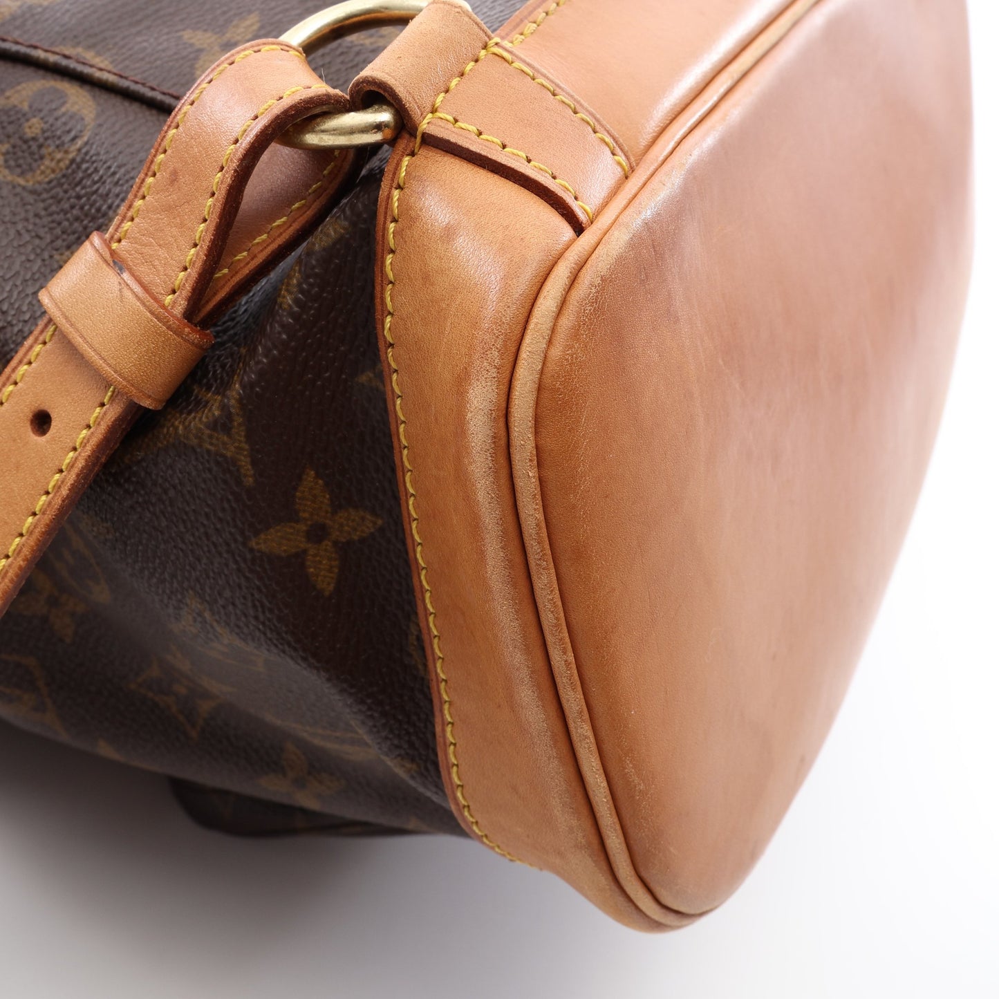 モンスリGM モノグラム バックパック リュックサック PVC レザー ブラウン ルイヴィトン バッグ LOUIS VUITTON