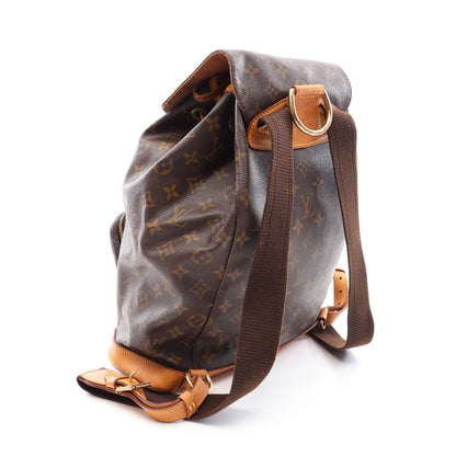 モンスリGM モノグラム バックパック リュックサック PVC レザー ブラウン ルイヴィトン バッグ LOUIS VUITTON