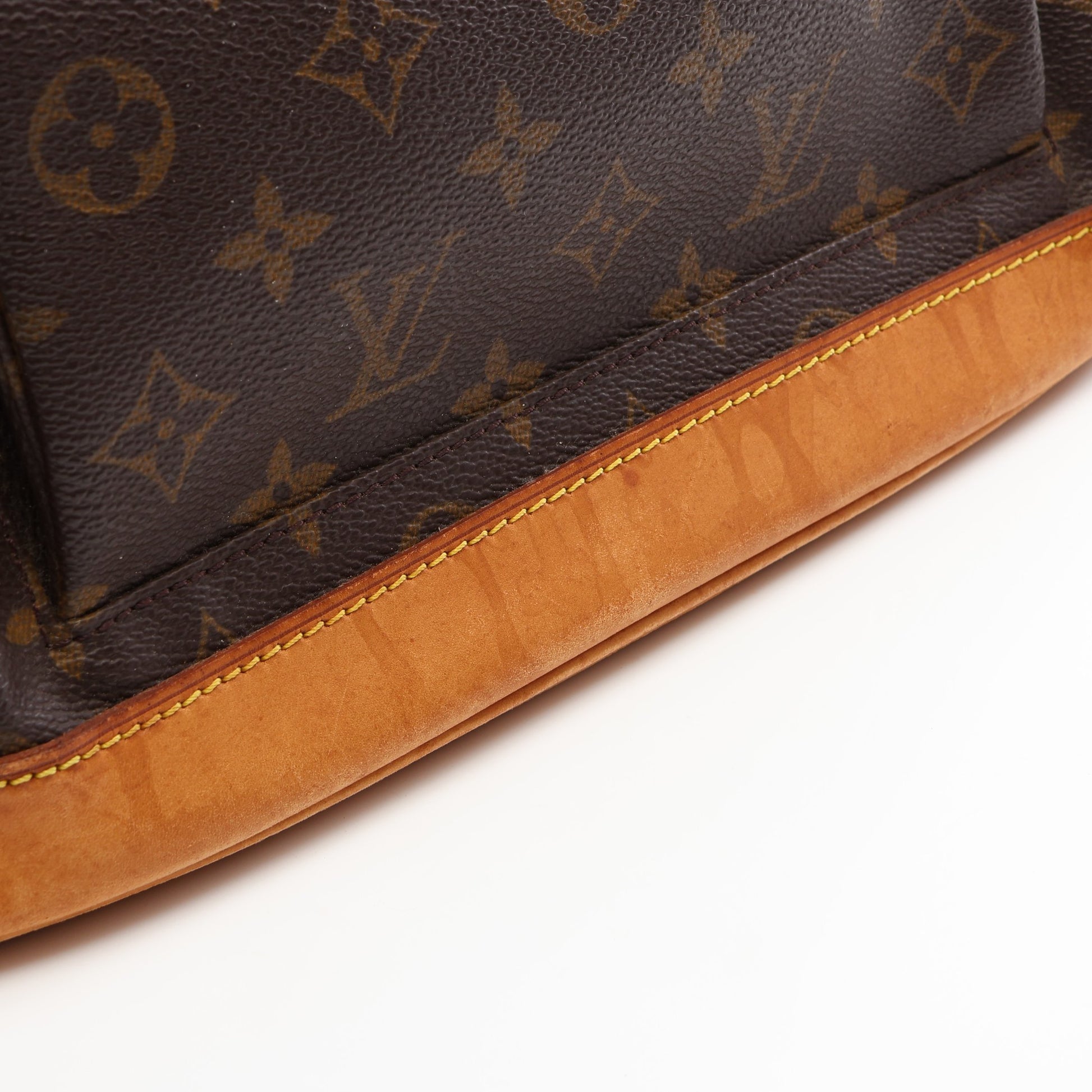 モンスリGM モノグラム バックパック リュックサック PVC レザー ブラウン ルイヴィトン バッグ LOUIS VUITTON