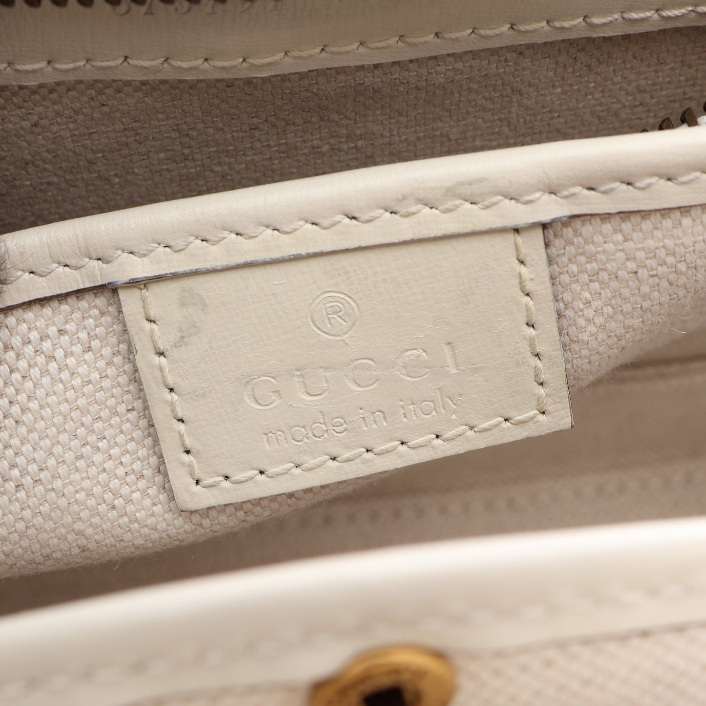 バンブー 1947 2WAY ハンドバッグ レザー ホワイト マルチカラー グッチ バッグ GUCCI