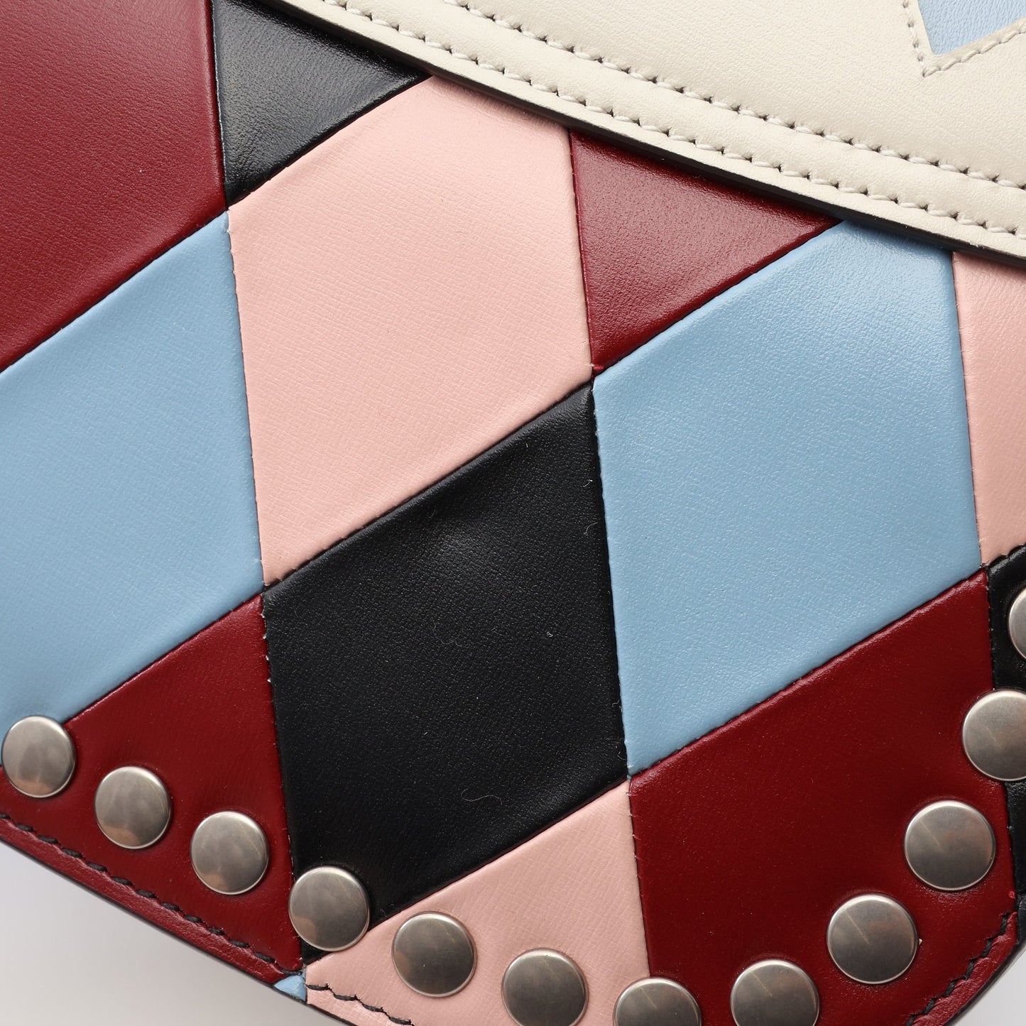 バンブー 1947 2WAY ハンドバッグ レザー ホワイト マルチカラー グッチ バッグ GUCCI