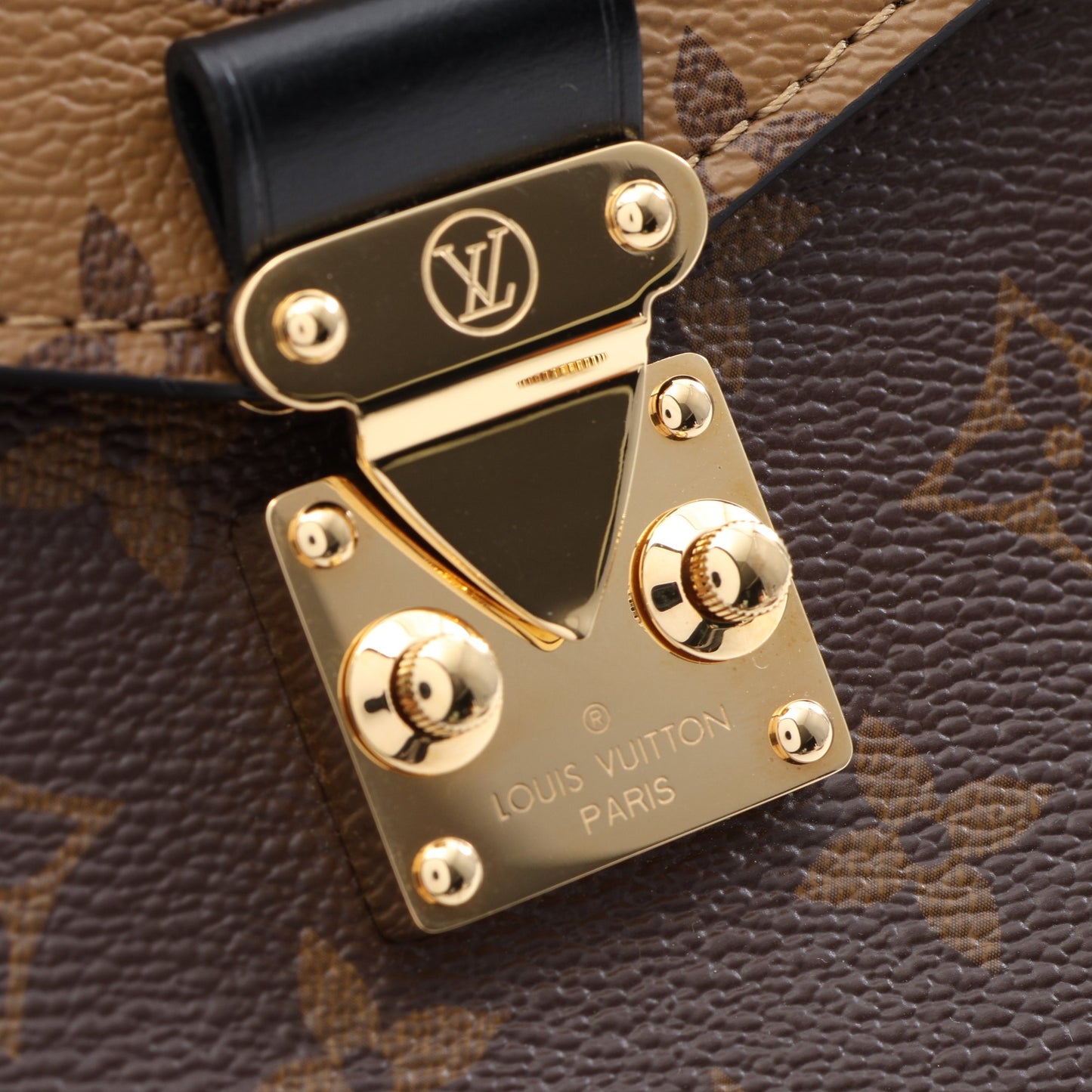 ポシェット メティス MM モノグラムリバース 2WAY ハンドバッグ PVC レザー ブラウン ブラック ルイヴィトン バッグ LOUIS VUITTON