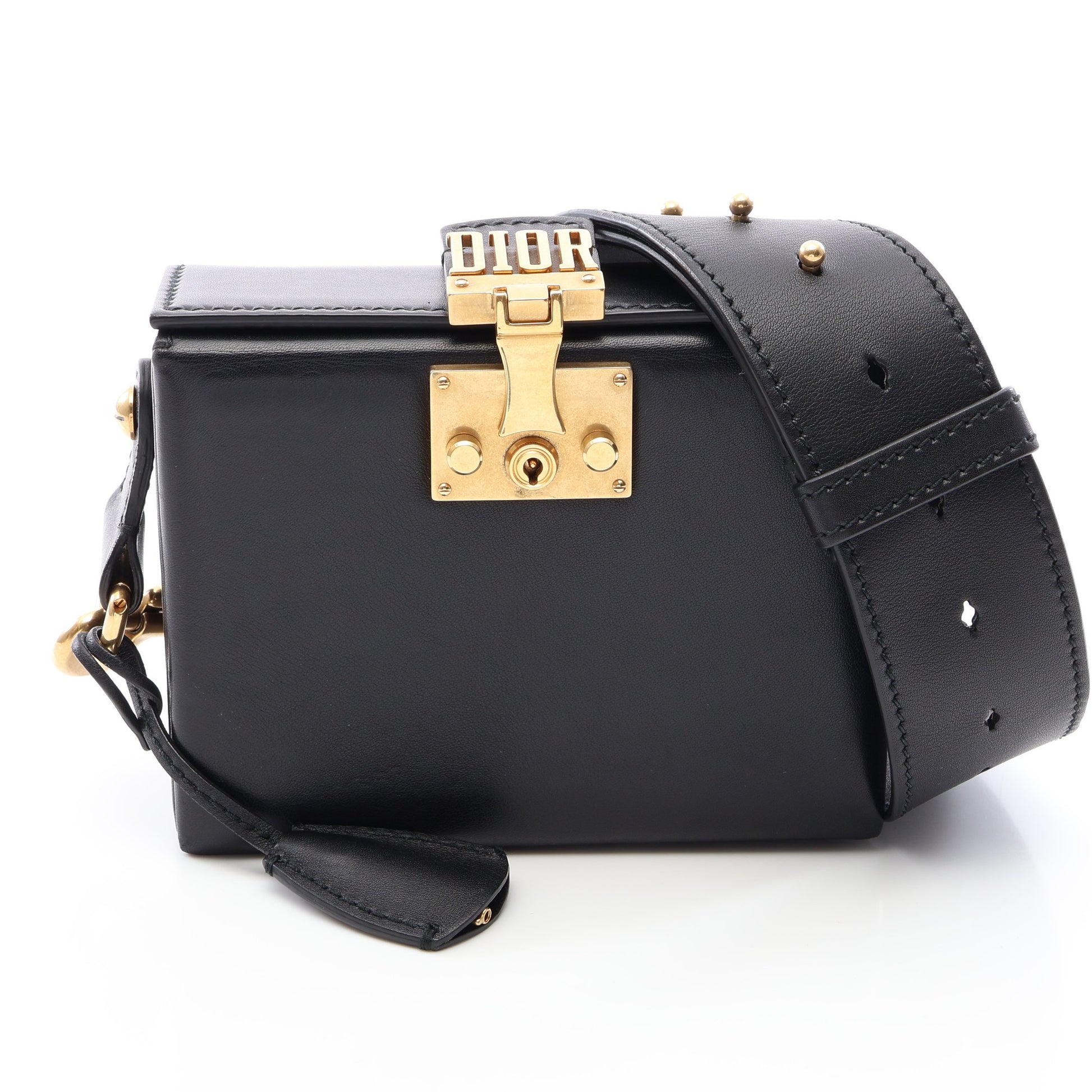 アディクト スモール ボックス ショルダーバッグ レザー ブラック クリスチャンディオール バッグ Christian Dior