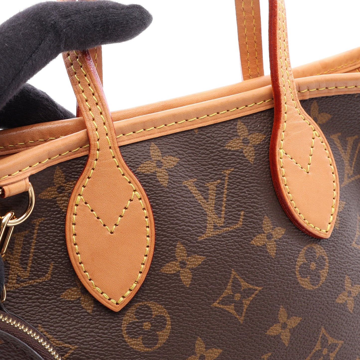 ネヴァーフルBB モノグラム ベージュ 2WAY ハンドバッグ PVC レザー ブラウン ルイヴィトン バッグ LOUIS VUITTON